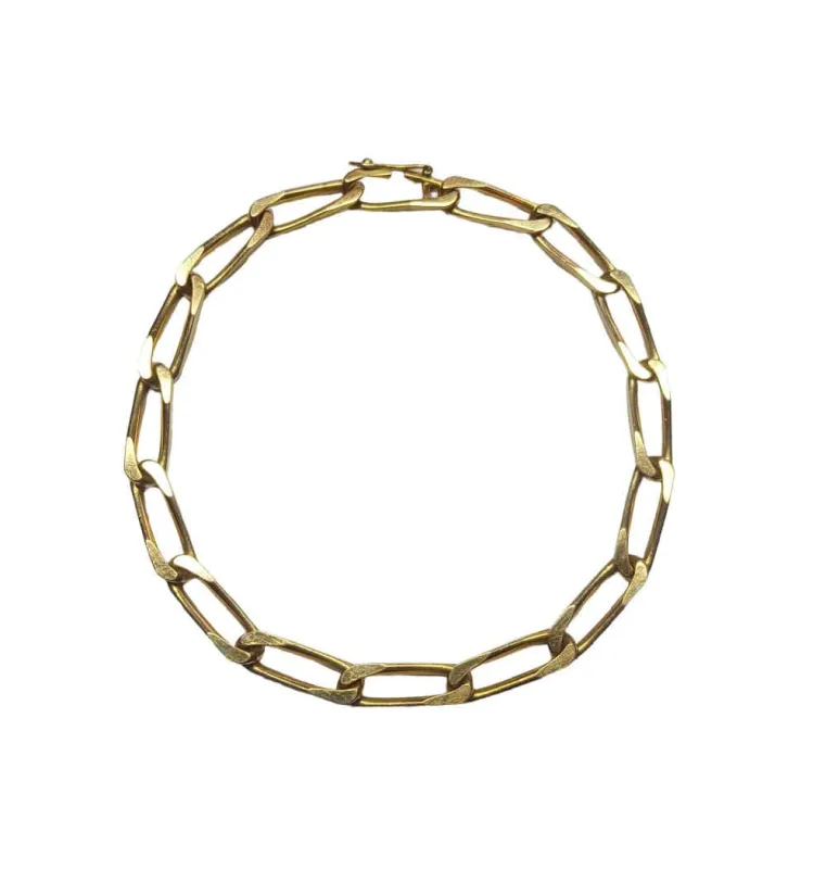 Gourmette or jaune, maille cheval sold by 58 Facettes