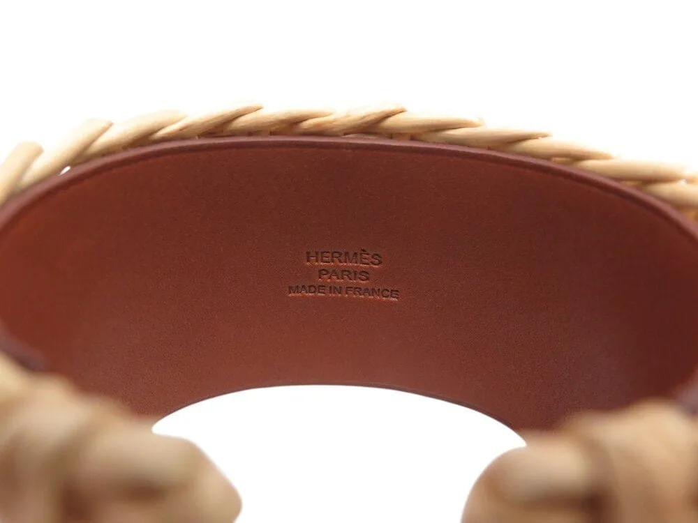 bracelet HERMES collier de chein medor picnic osier 18cm boite sold by 58 Facettes product image thumbnail 5