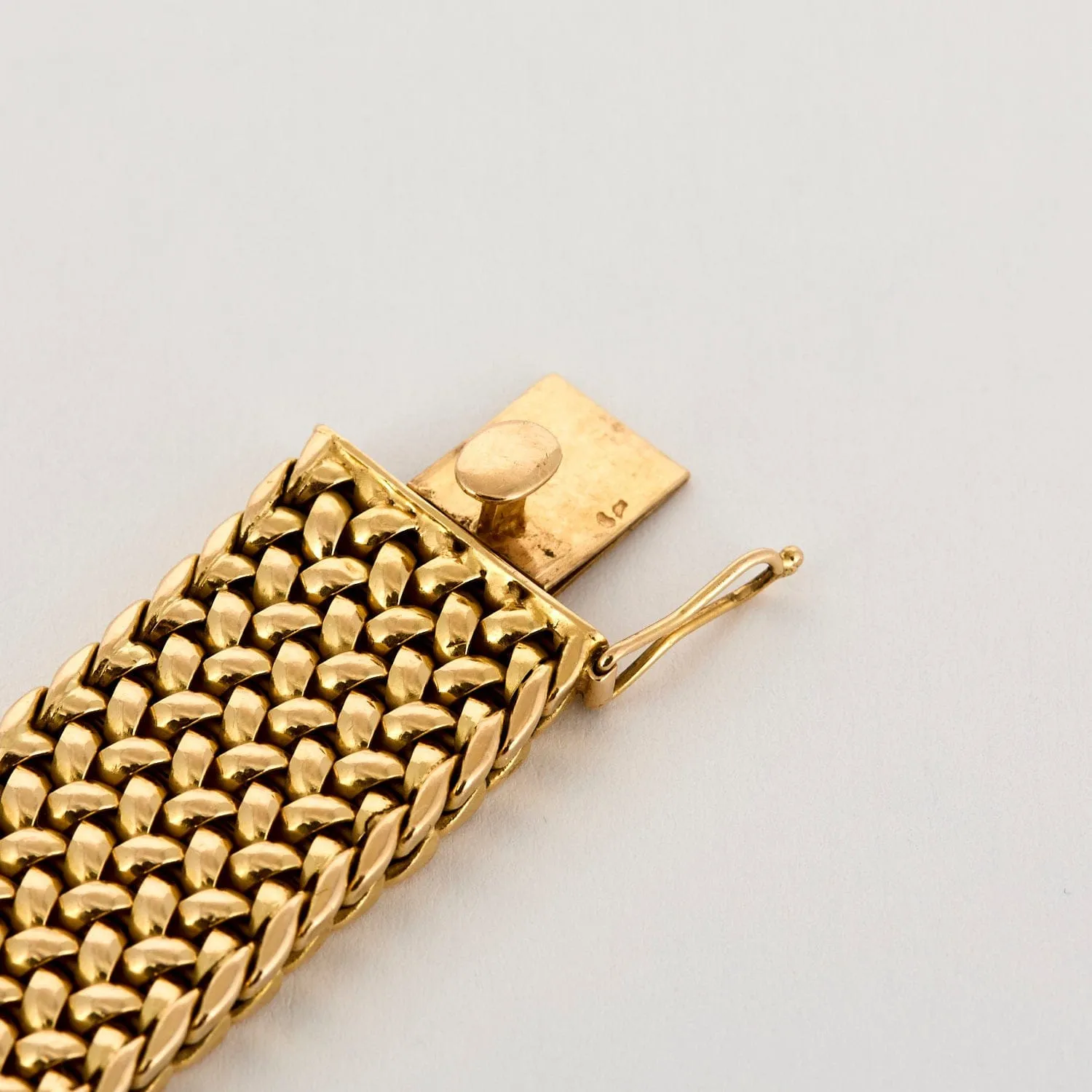 Bracelet maille tressée en or jaune sold by 58 Facettes product image thumbnail 5