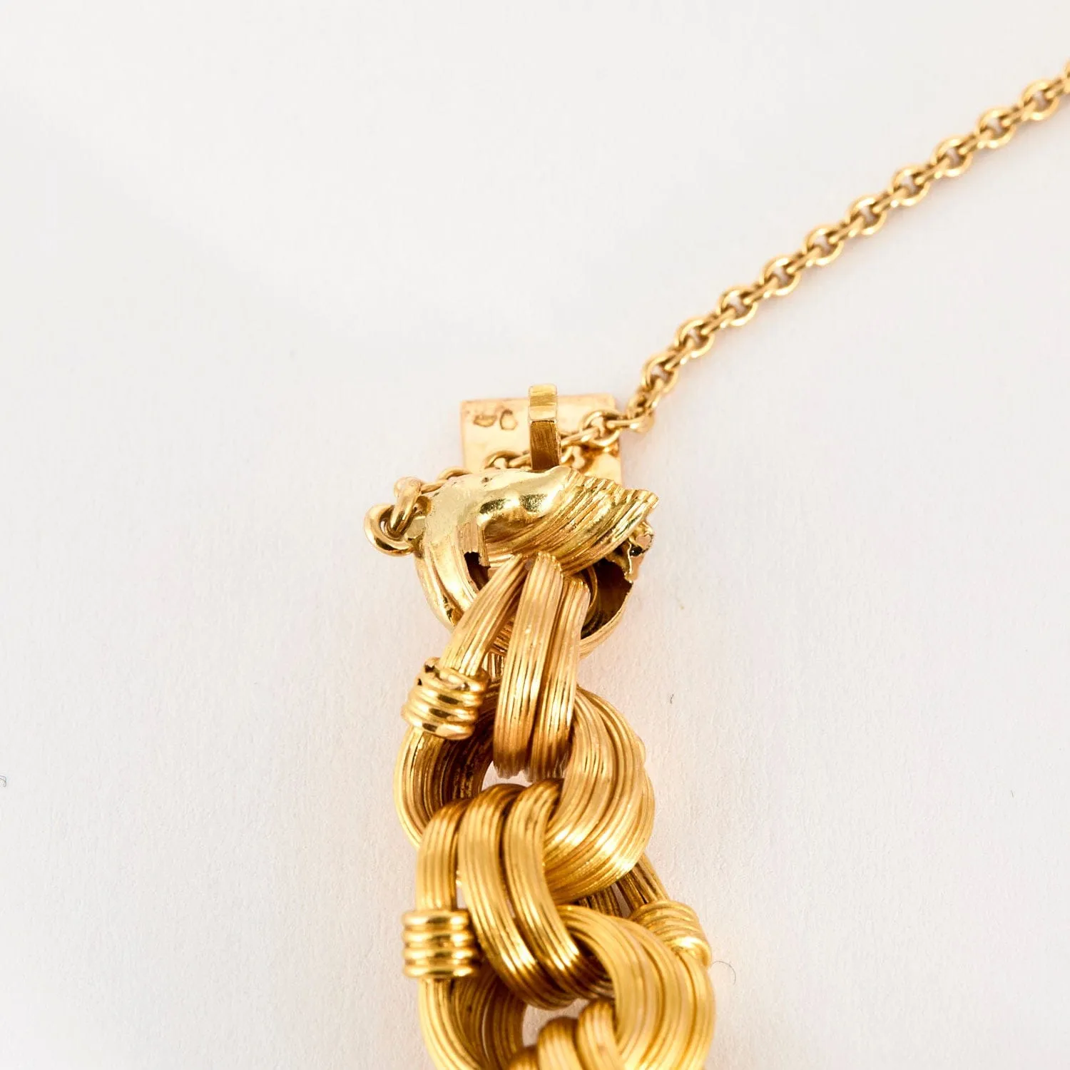 Délicat Bracelet or jaune godronné sold by 58 Facettes product image thumbnail 4