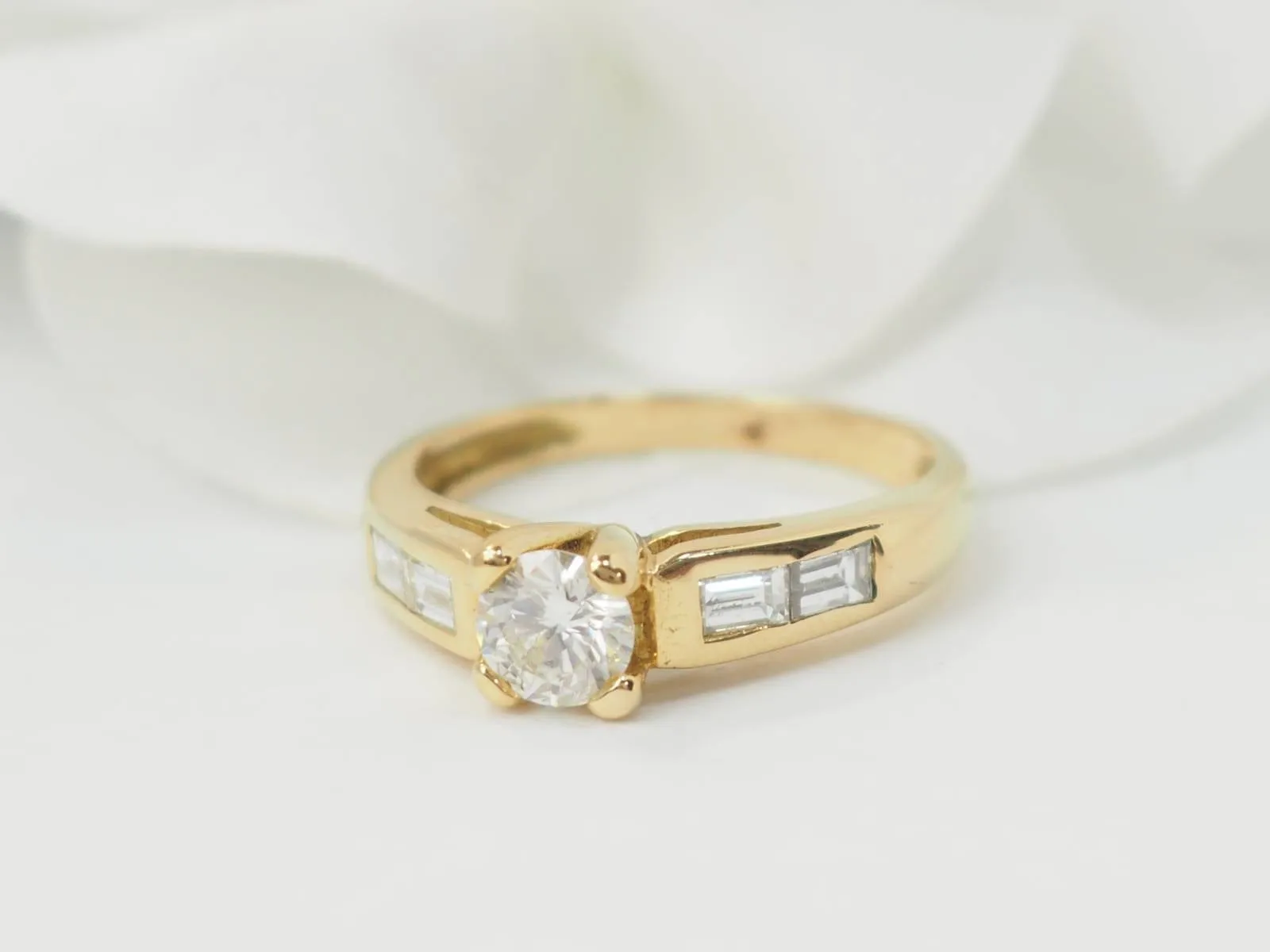 Bague en or jaune et diamants 0.35cts sold by 58 Facettes product image thumbnail 4