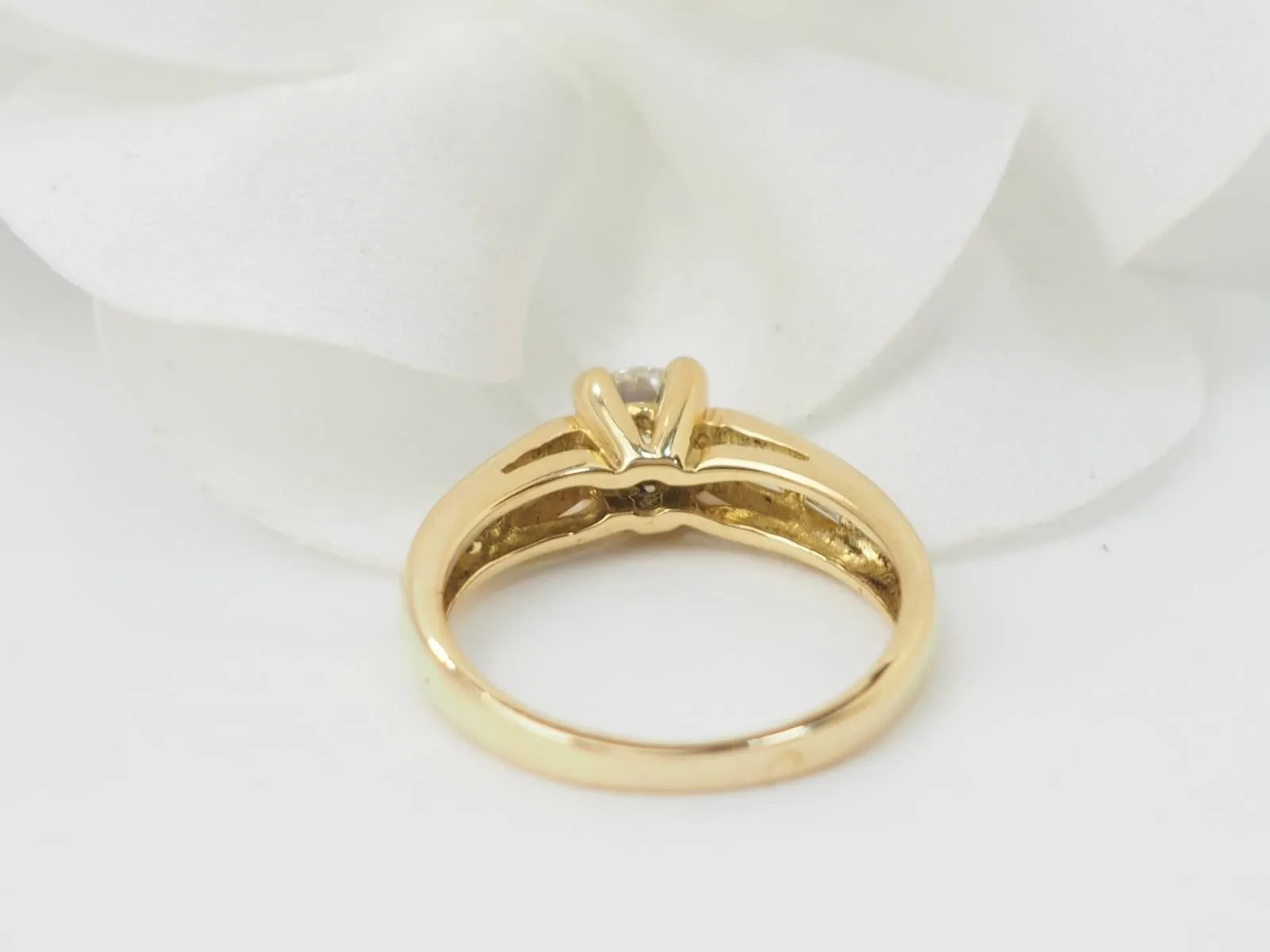 Bague en or jaune et diamants 0.35cts sold by 58 Facettes product image thumbnail 5