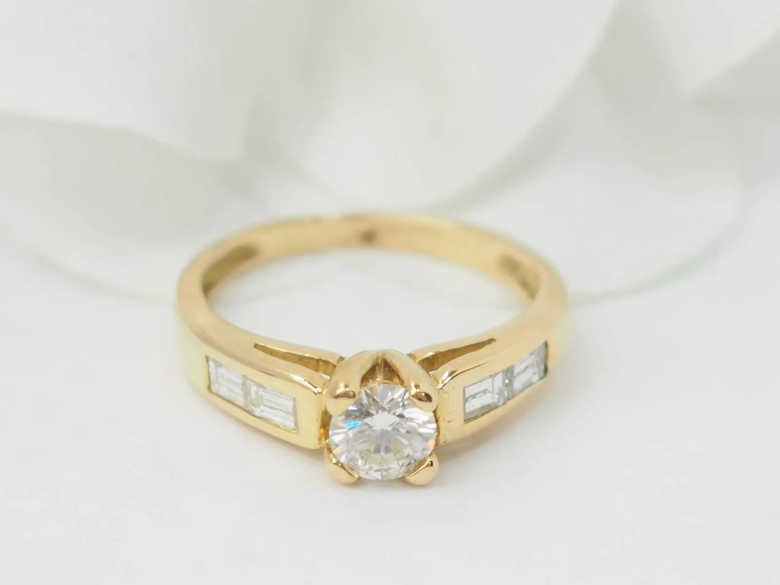 Bague en or jaune et diamants 0.35cts sold by 58 Facettes product image thumbnail 2