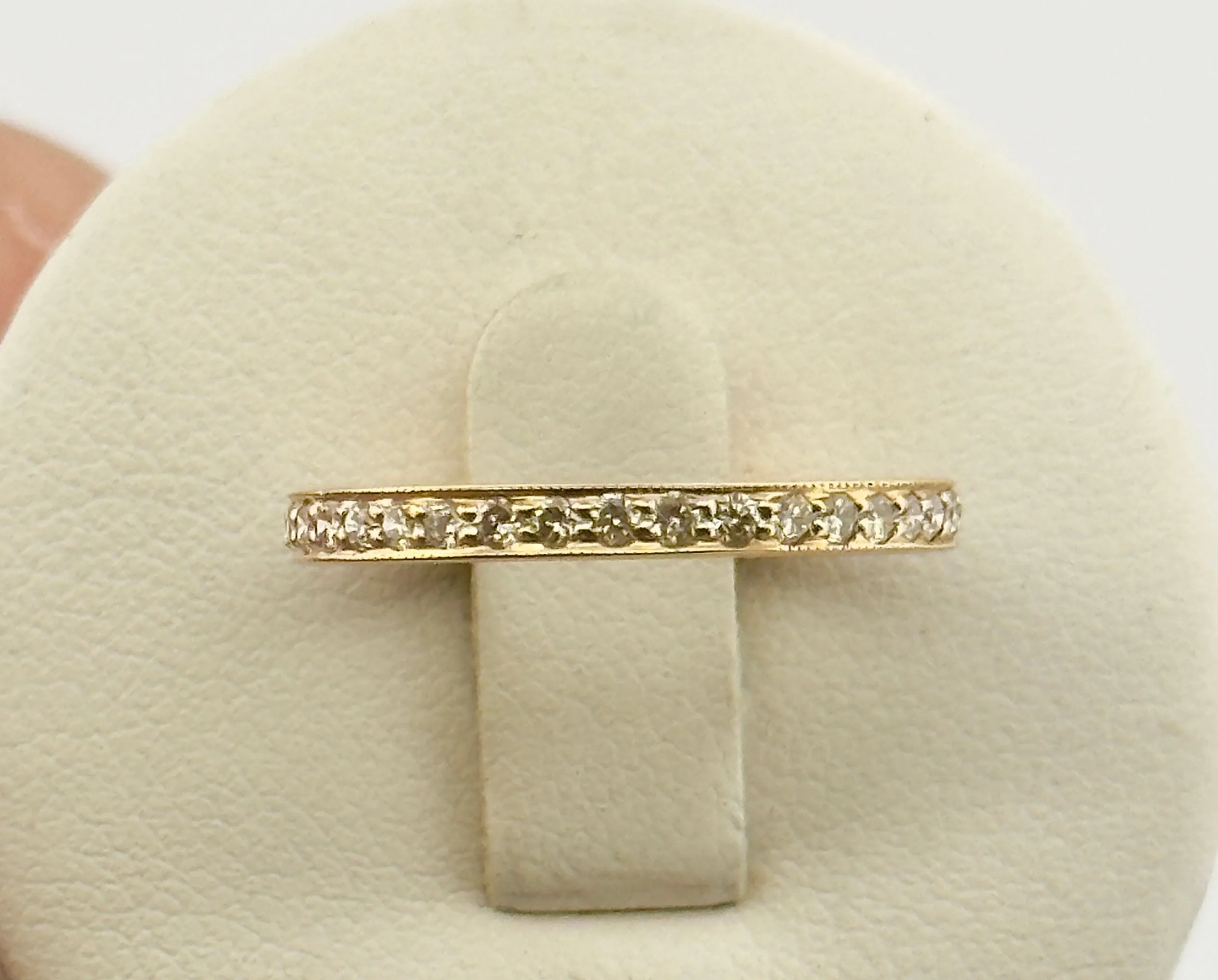 Alliance en diamants tour complet or 18 carats sold by 58 Facettes product image thumbnail 4