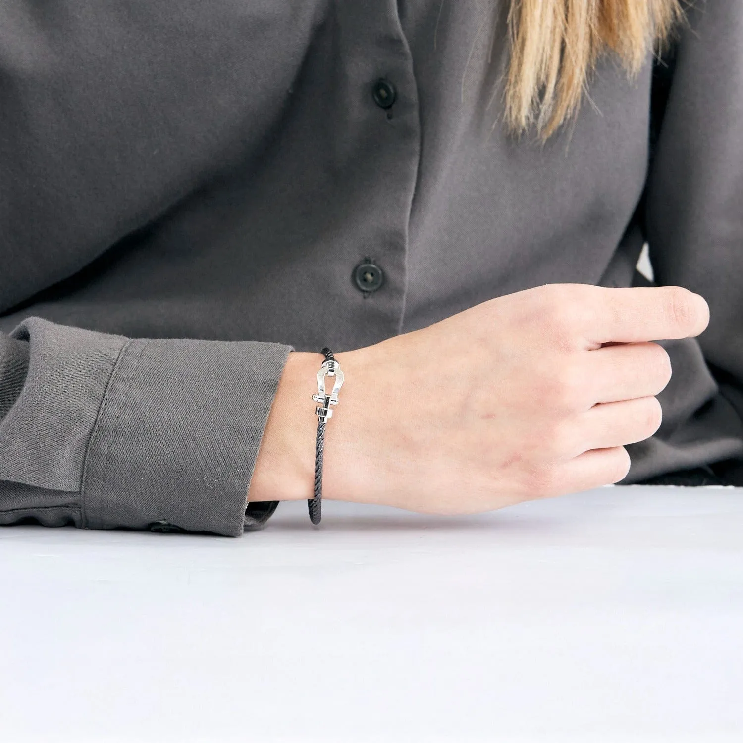 FRED - Bracelet « Force 10 » moyen modèle en or gris sold by 58 Facettes product image thumbnail 2