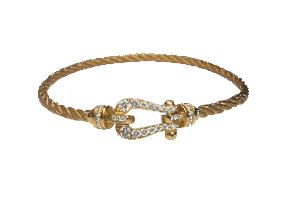 FRED - Bracelet FORCE 10 or rose diamants sold by 58 Facettes