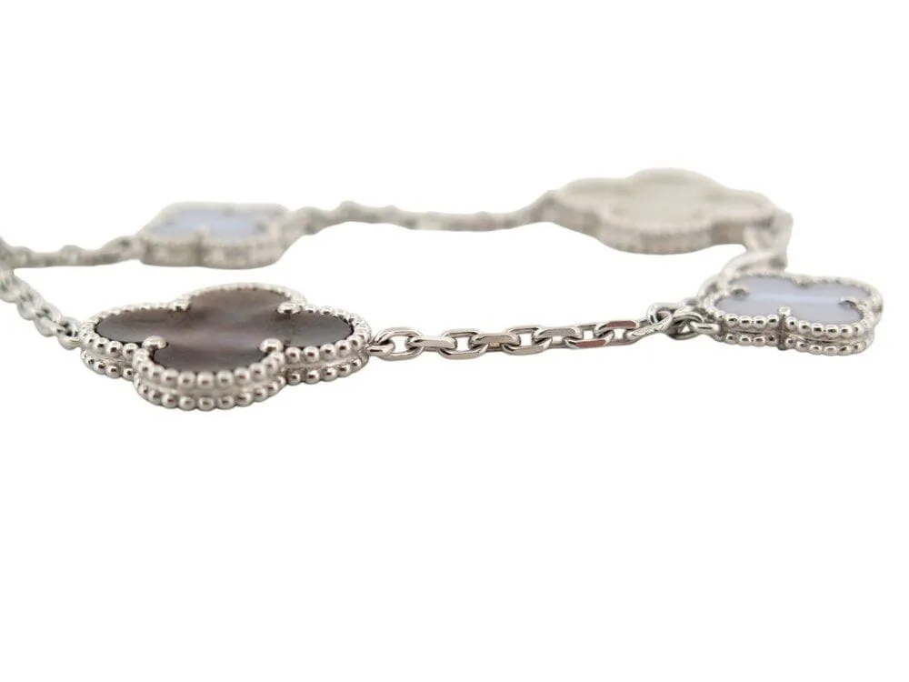 bracelet van cleef and arpels magic alhambra 5 motifs vcarl62400 or nacre sold by 58 Facettes product image thumbnail 3