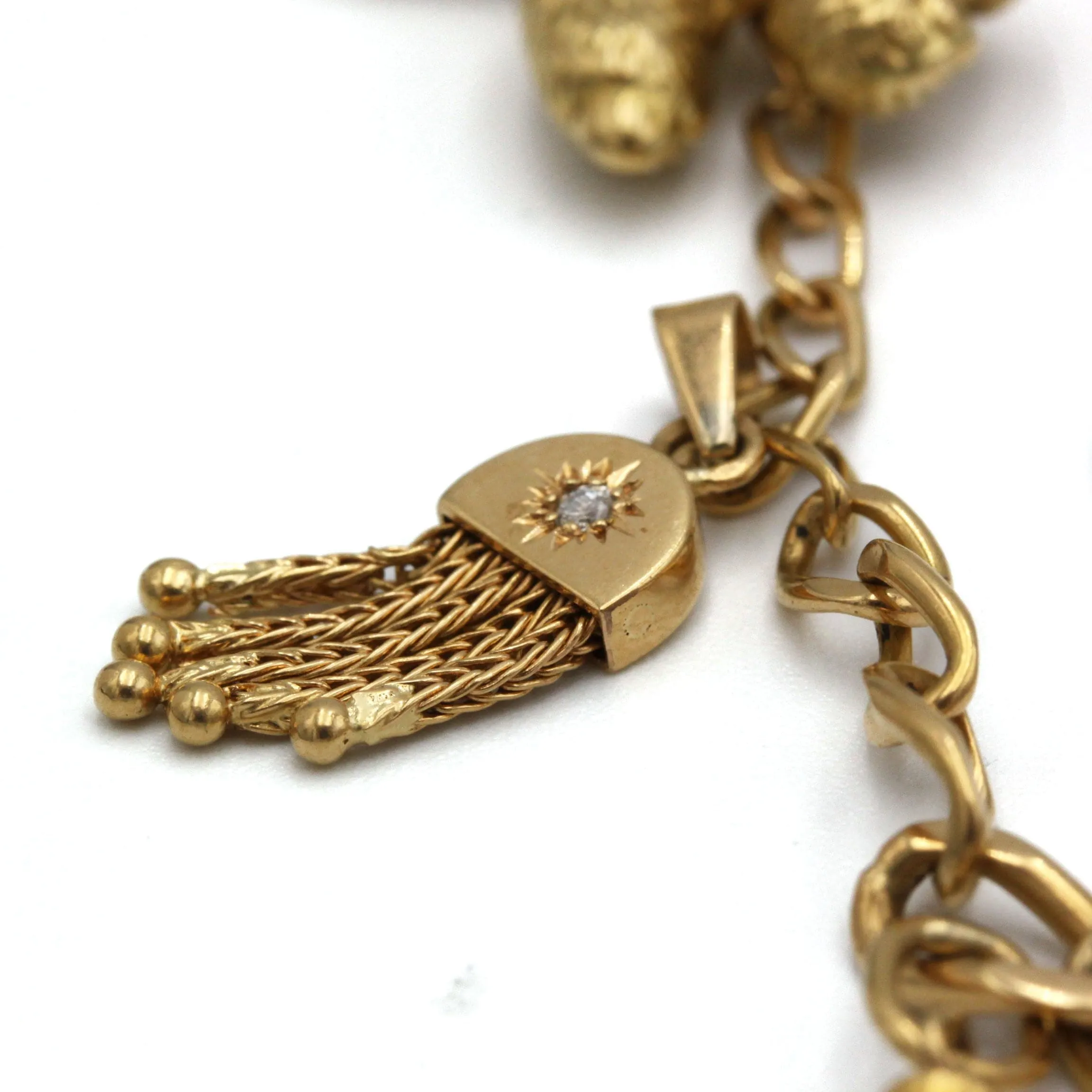 Bracelet Charms - Or, Diamants, Résine & Amazonite sold by 58 Facettes product image thumbnail 4