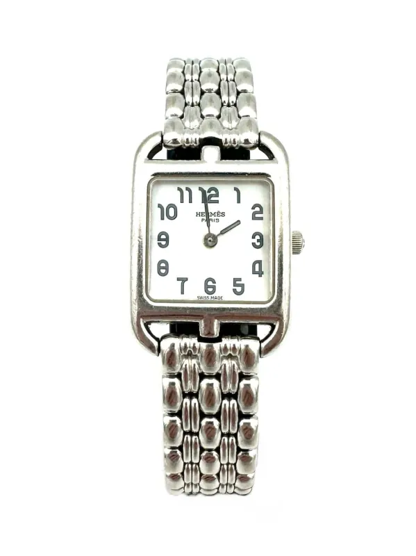 HERMES. Collection "Cape Cod", montre en or blanc 18K sold by 58 Facettes