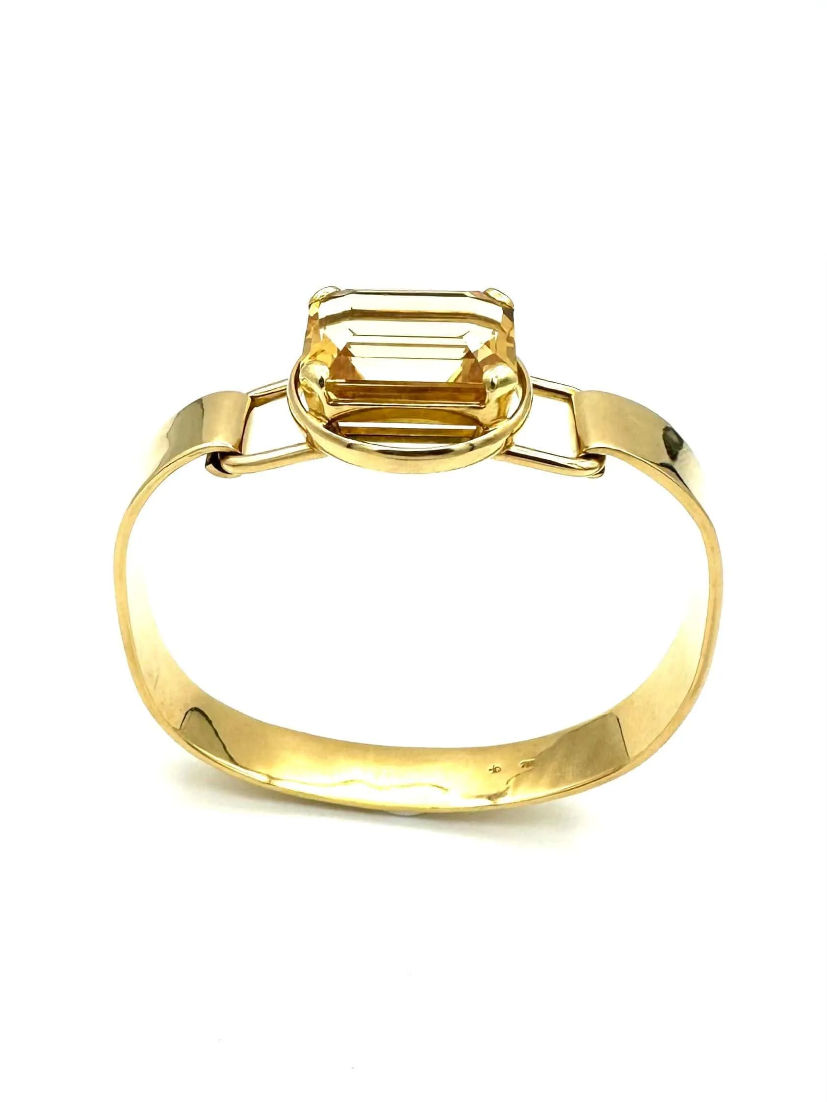 Bracelet vintage en or jaune 18K et citrine sold by 58 Facettes product image thumbnail 2