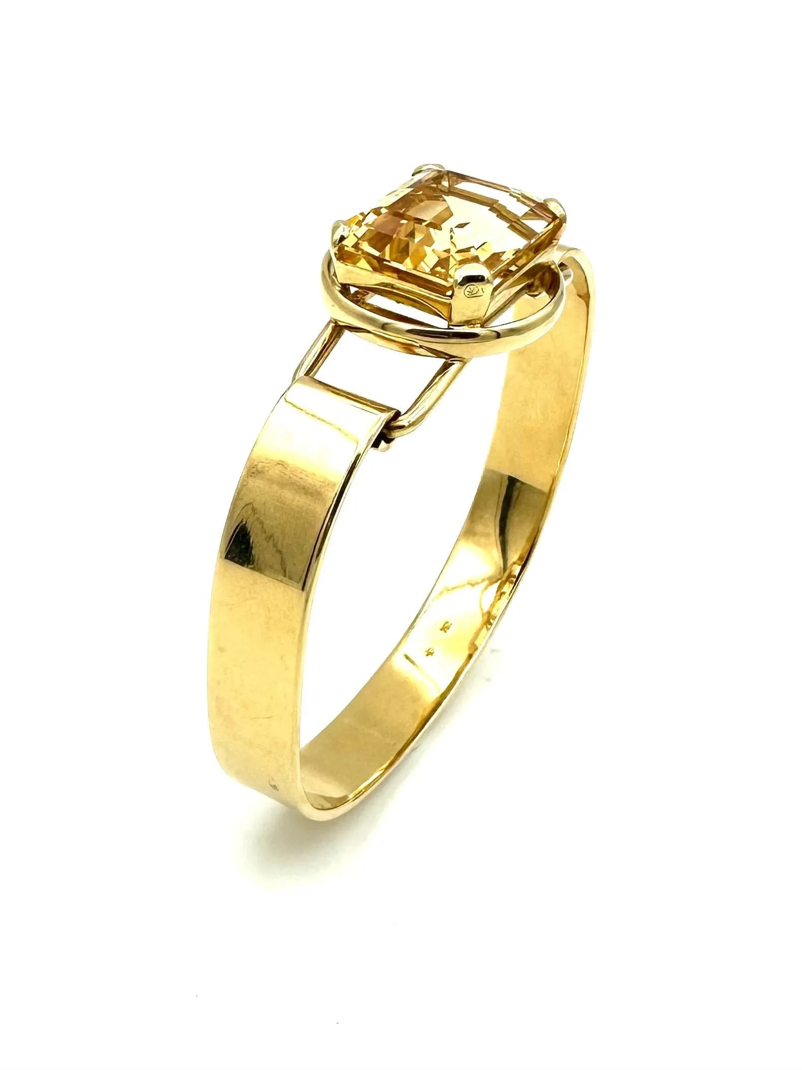 Bracelet vintage en or jaune 18K et citrine sold by 58 Facettes product image thumbnail 3