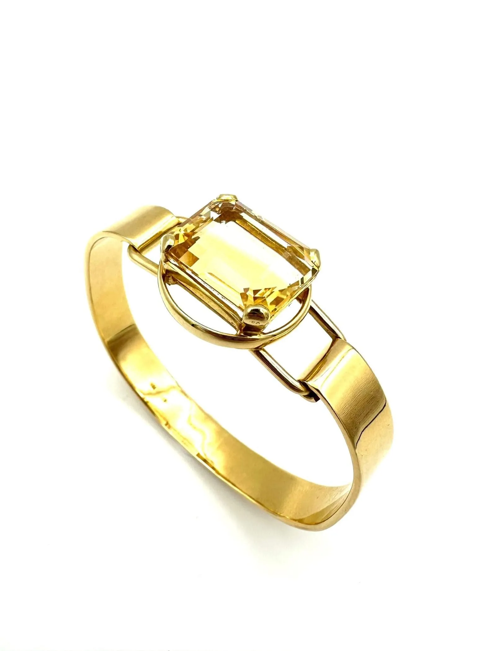 Bracelet vintage en or jaune 18K et citrine sold by 58 Facettes product image thumbnail 4