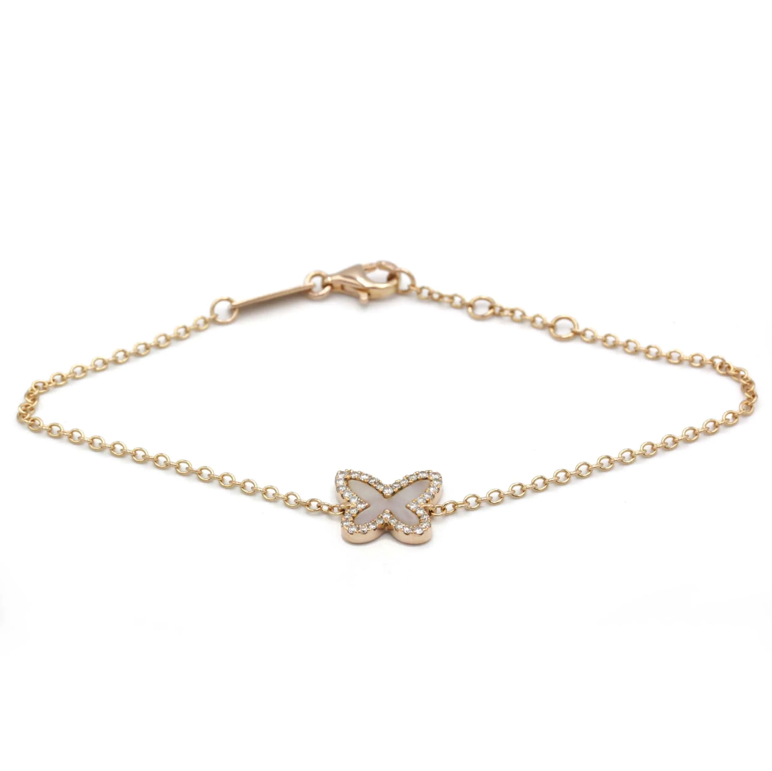 Bracelet Papillon - Or, Diamants & Nacre sold by 58 Facettes