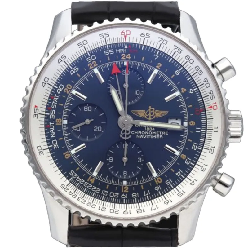 Breitling Montre Navitimer World GMT Chronographe sold by 58 Facettes