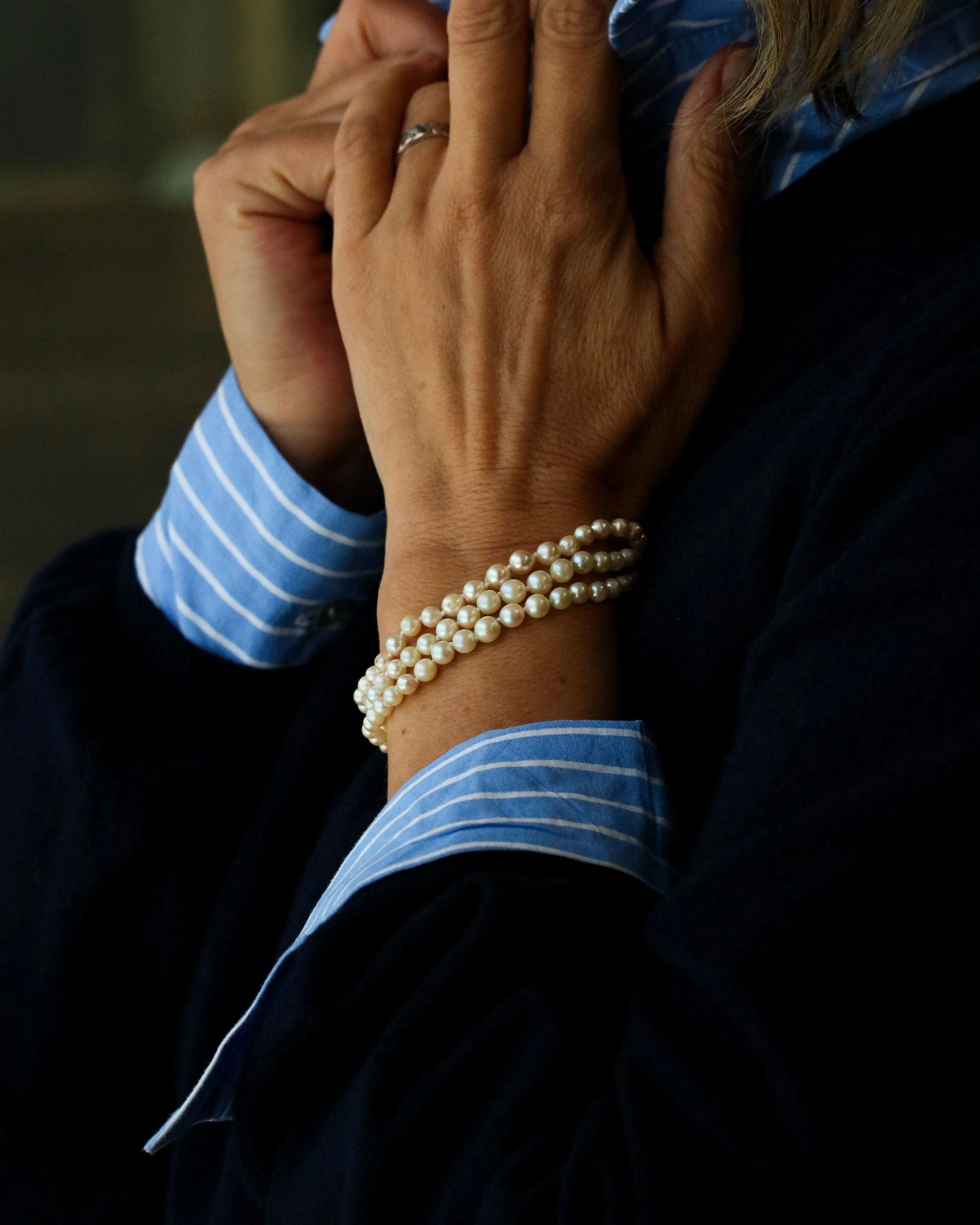 Bracelet Perles de Culture 3 rangs sold by 58 Facettes product image thumbnail 2