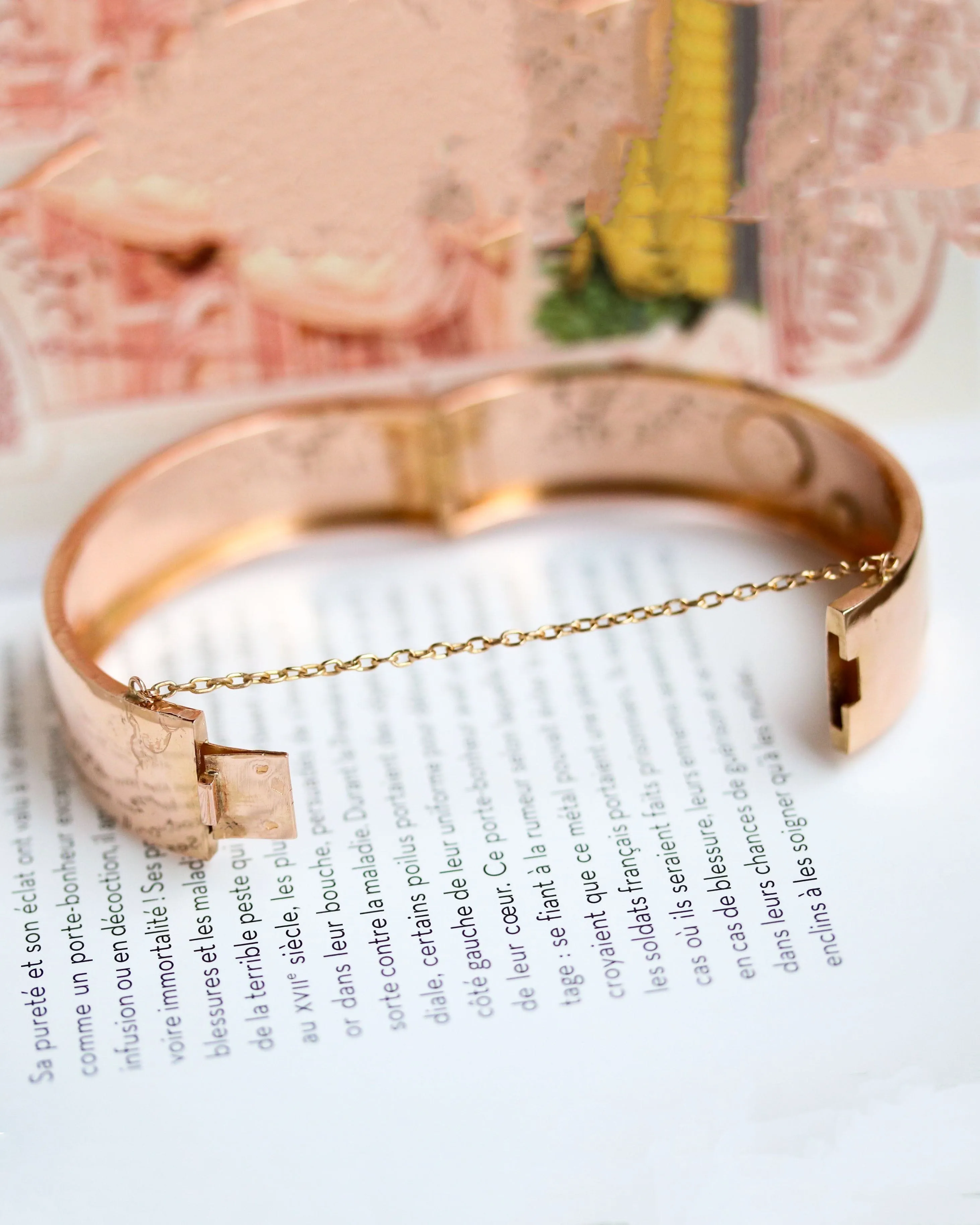 Bracelet Jonc Napoléon III Or Rose et Perles fines sold by 58 Facettes product image thumbnail 4