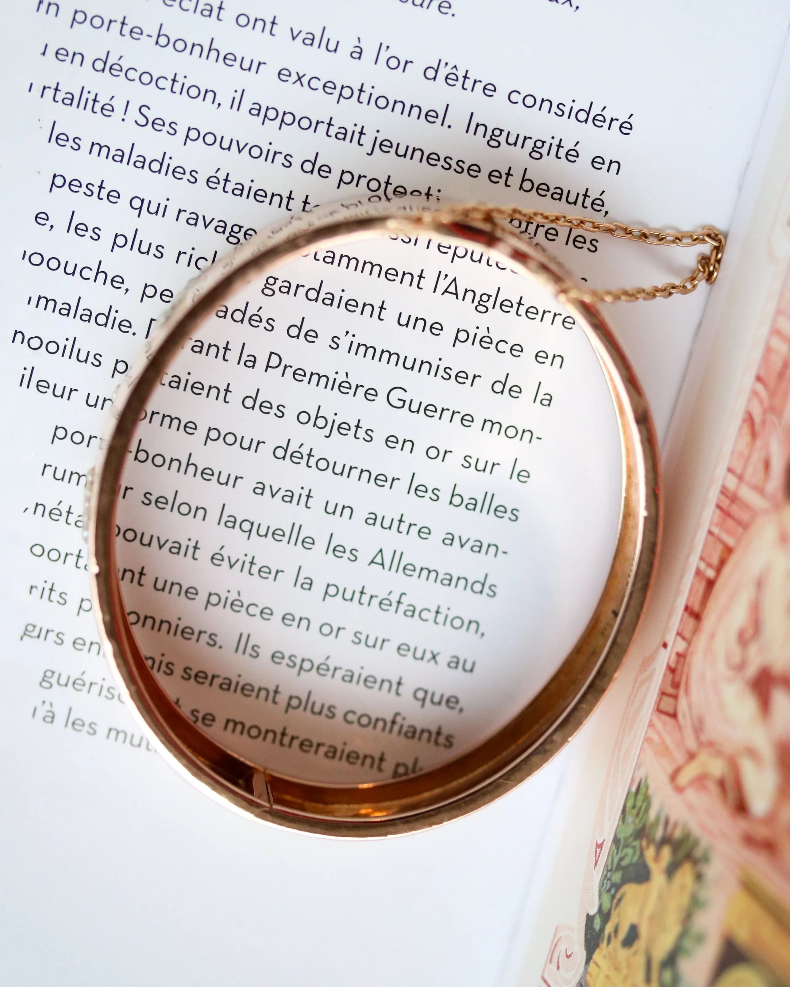 Bracelet Jonc Napoléon III Or Rose et Perles fines sold by 58 Facettes product image thumbnail 5