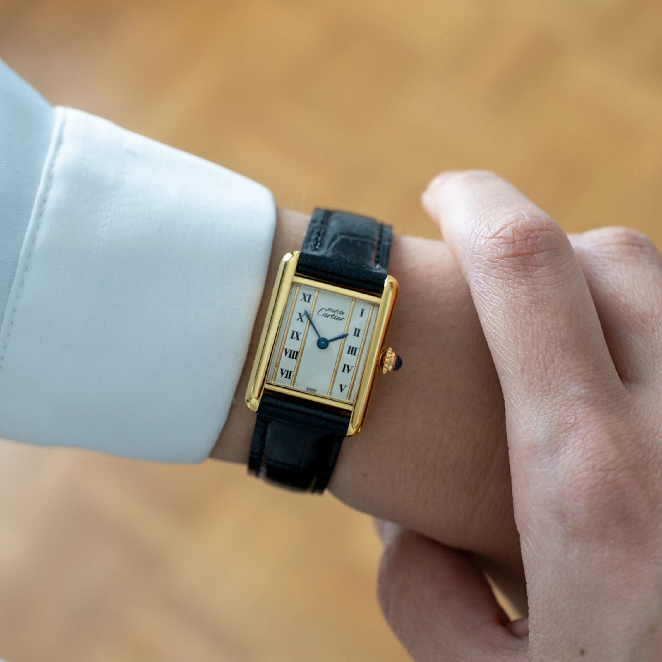 Cartier - Montre Tank Must - Cadran colonne ivoire - SM sold by 58 Facettes product image thumbnail 2