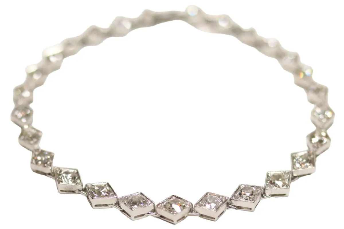 Bracelet Rivière Or blanc et diamants sold by 58 Facettes