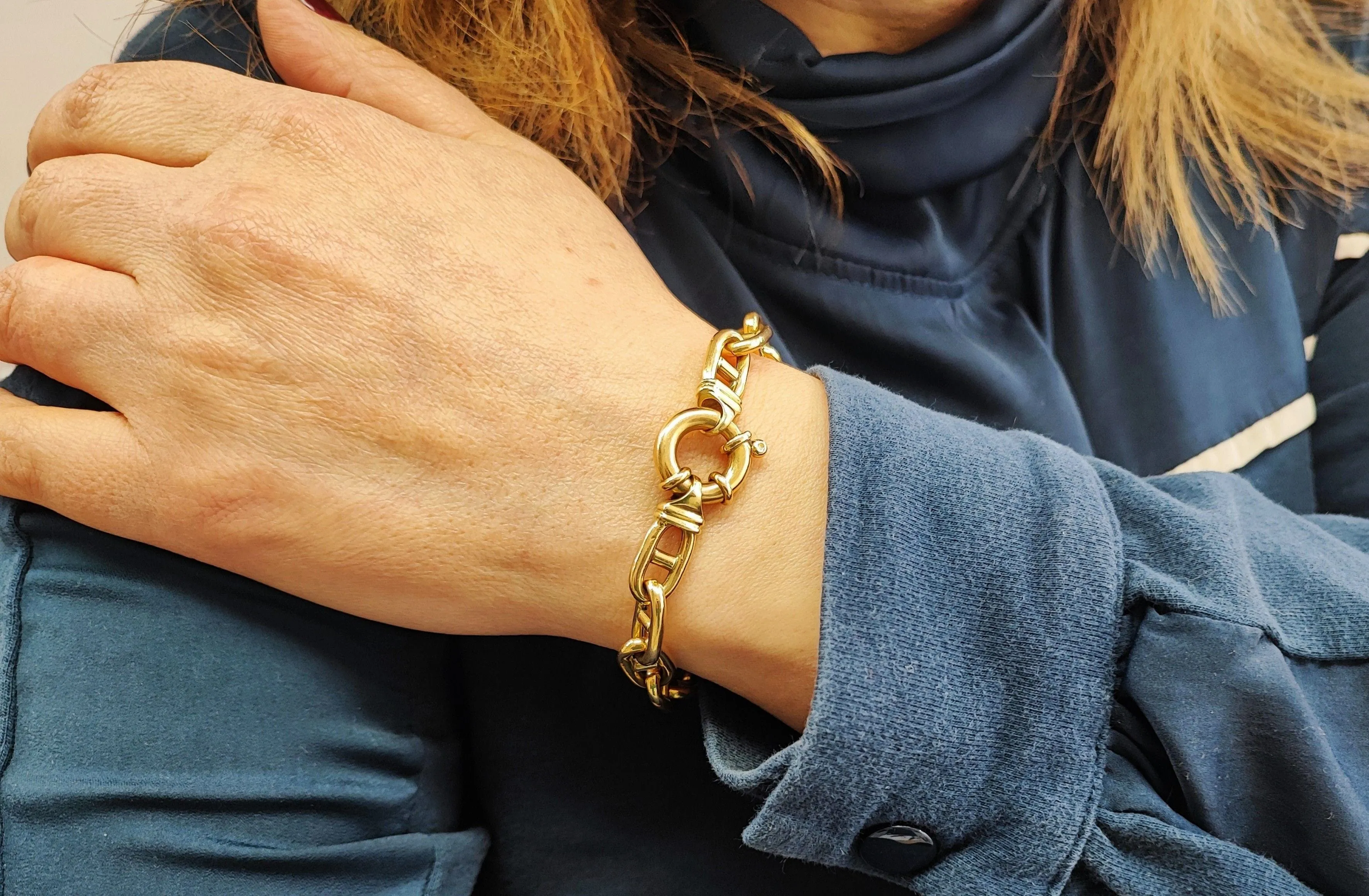 Bracelet maille marine Or jaune 18K sold by 58 Facettes product image thumbnail 5