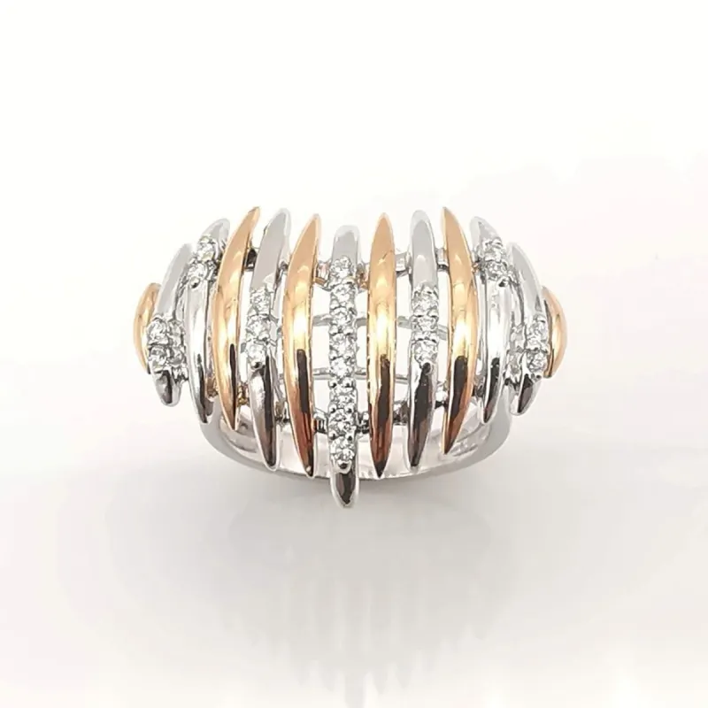 Bague en Or jaune Or blanc et Diamants sold by 58 Facettes