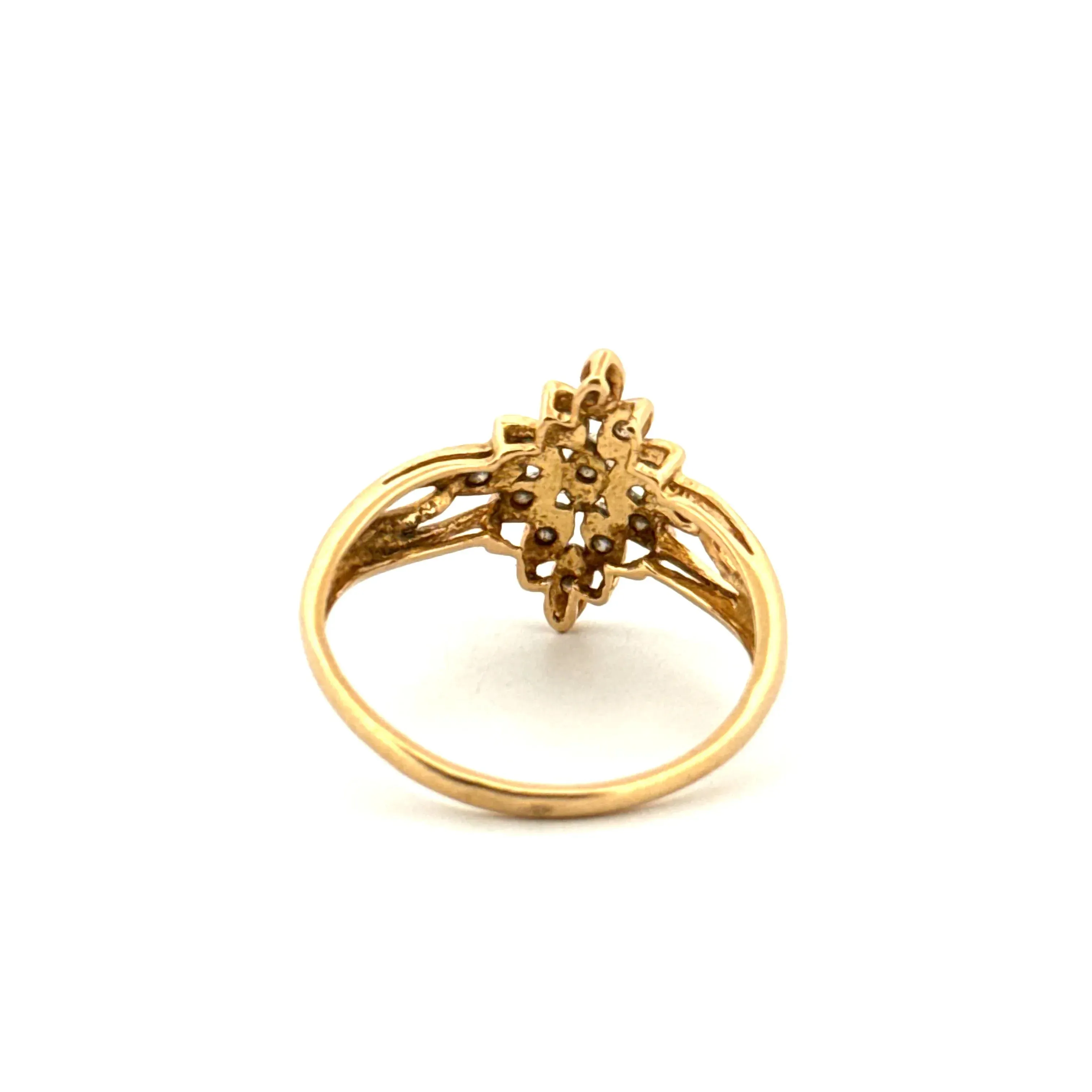 Bague Marquise or jaune et diamants sold by 58 Facettes product image thumbnail 5
