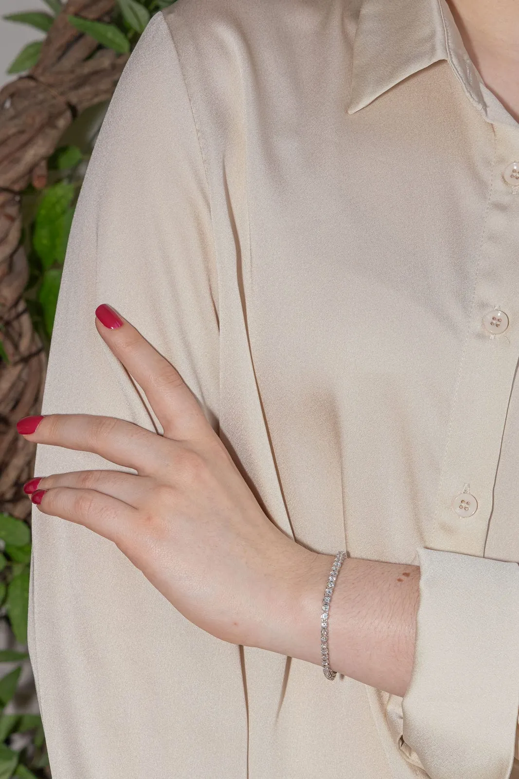 Bracelet Rivière Or blanc Diamant sold by 58 Facettes product image thumbnail 2