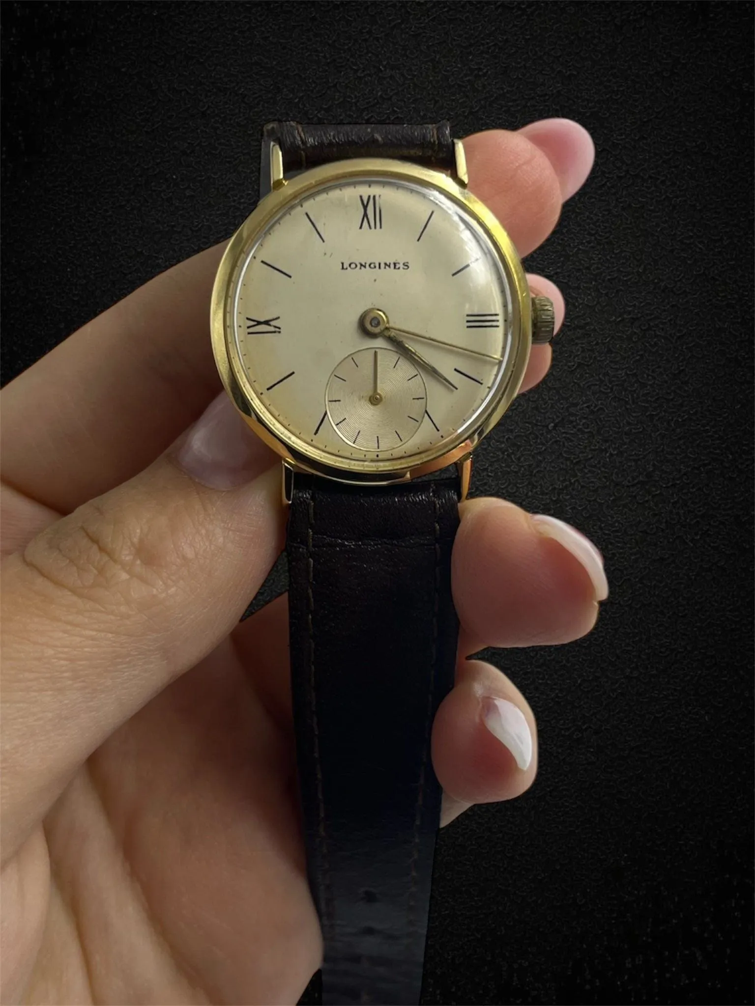 LONGINES – Montre-bracelet vintage en or jaune sold by 58 Facettes product image thumbnail 4