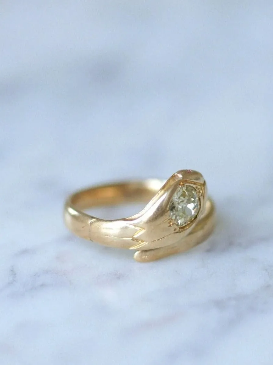 Bague Serpent ancienne or et diamant sold by 58 Facettes product image thumbnail 5