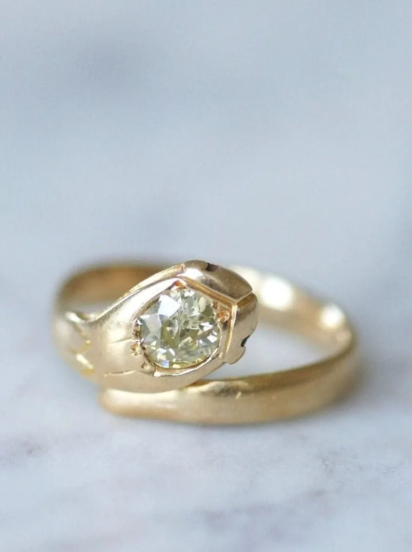 Bague Serpent ancienne or et diamant sold by 58 Facettes product image thumbnail 3