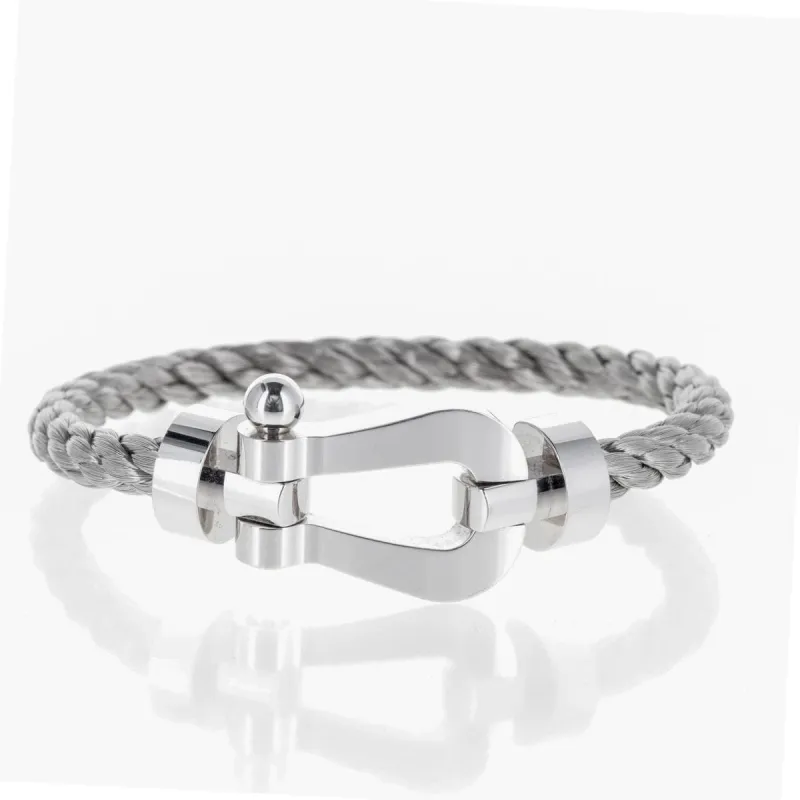 Bracelet Fred Force 10 Modèle XL Or Blanc et acier sold by 58 Facettes