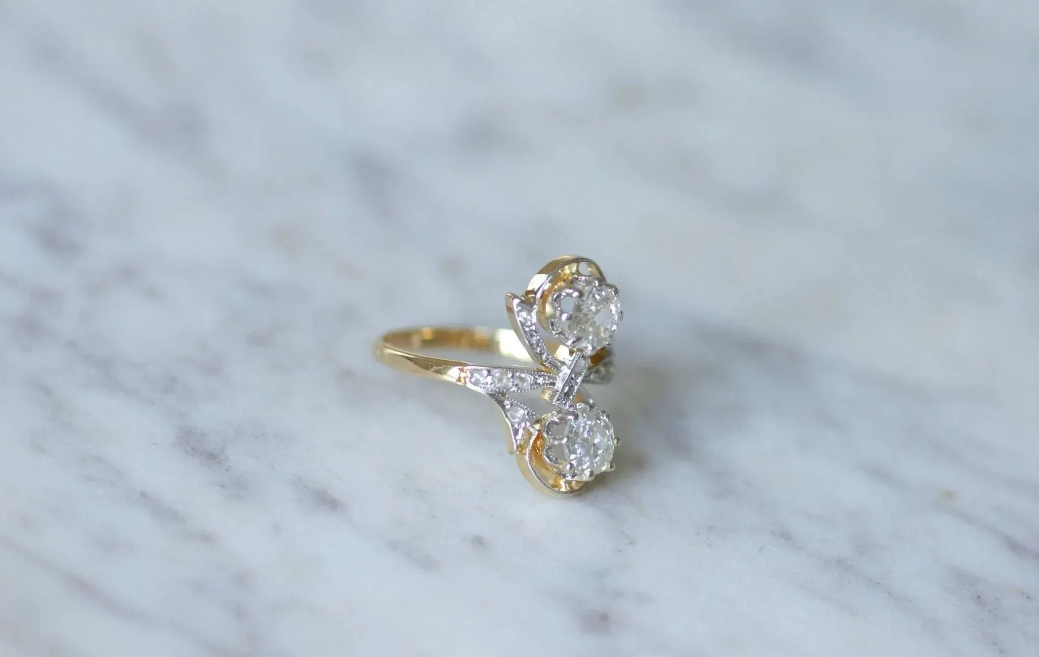 Bague Belle Epoque Toi et moi Diamants sold by 58 Facettes product image thumbnail 4