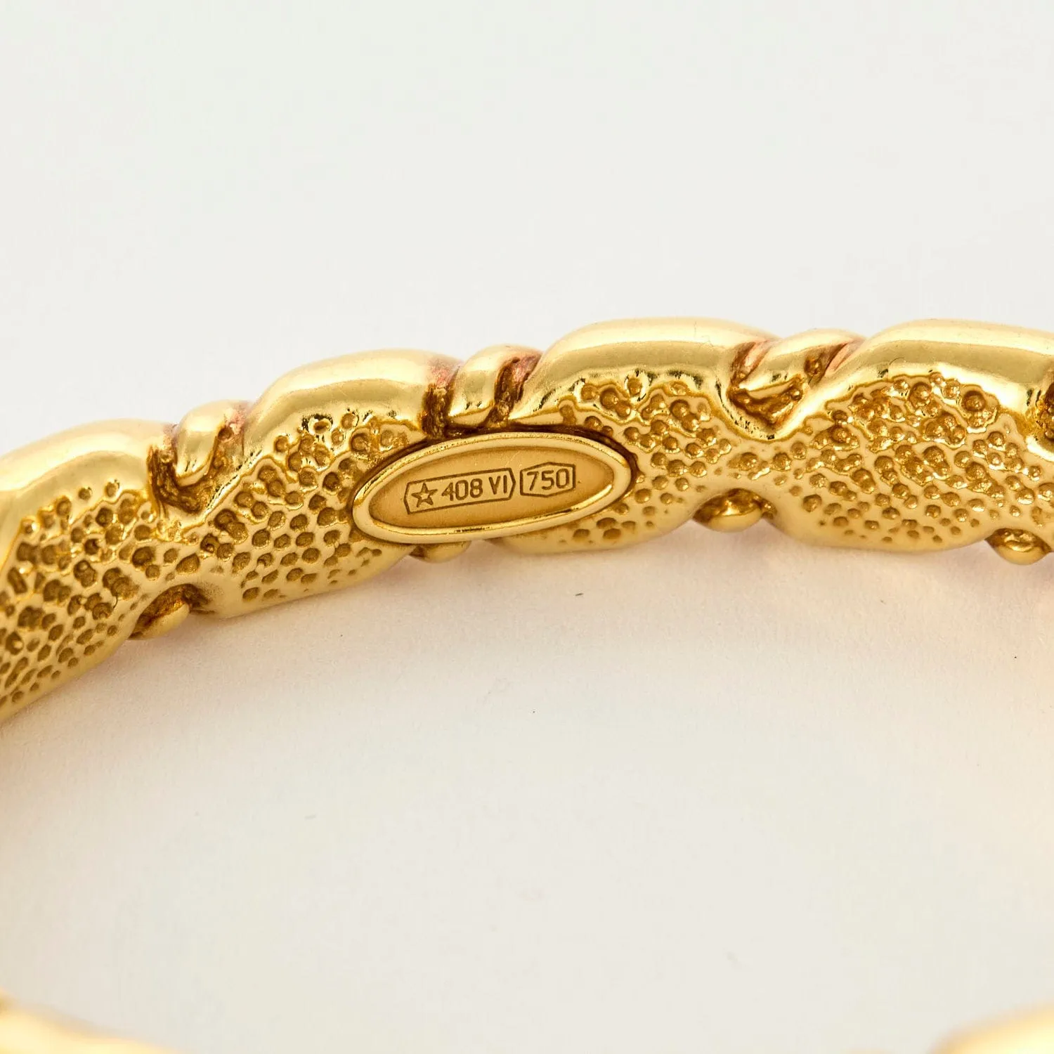 Chimento - Bracelet jonc or jaune sold by 58 Facettes product image thumbnail 5