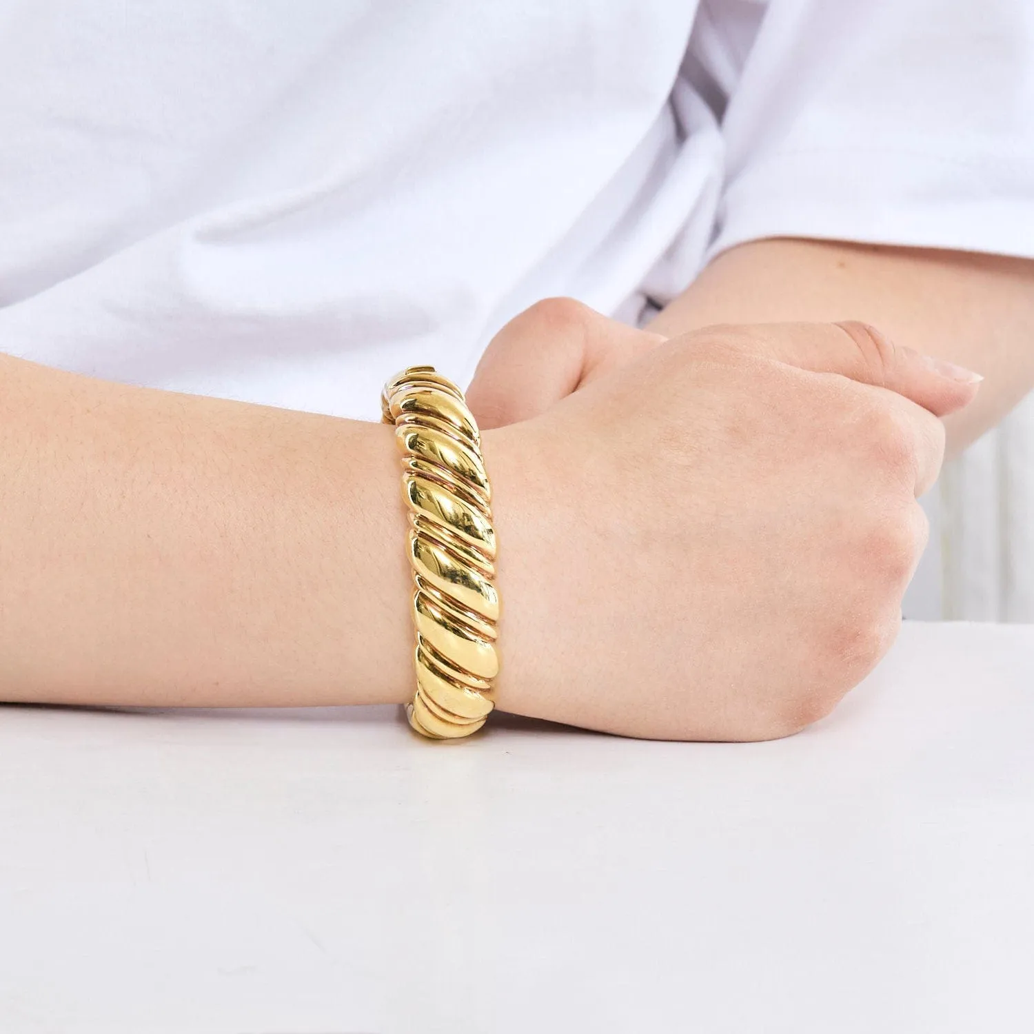 Chimento - Bracelet jonc or jaune sold by 58 Facettes product image thumbnail 2