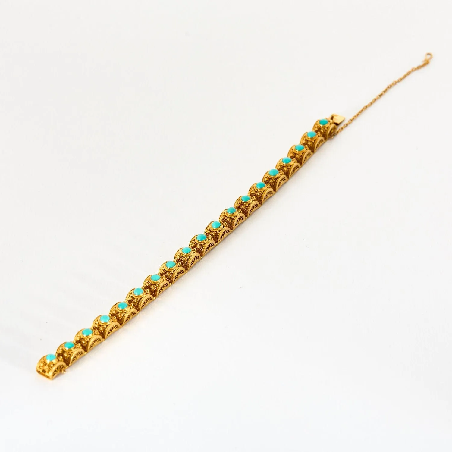 Bracelet or jaune et maillons filigranés sold by 58 Facettes product image thumbnail 3