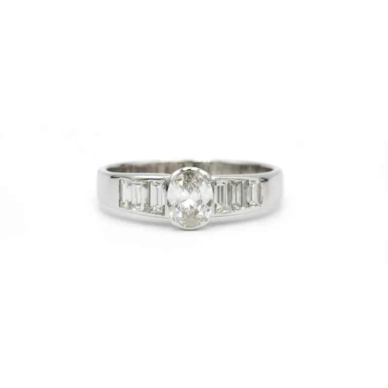 Bague - Or blanc et diamants sold by 58 Facettes