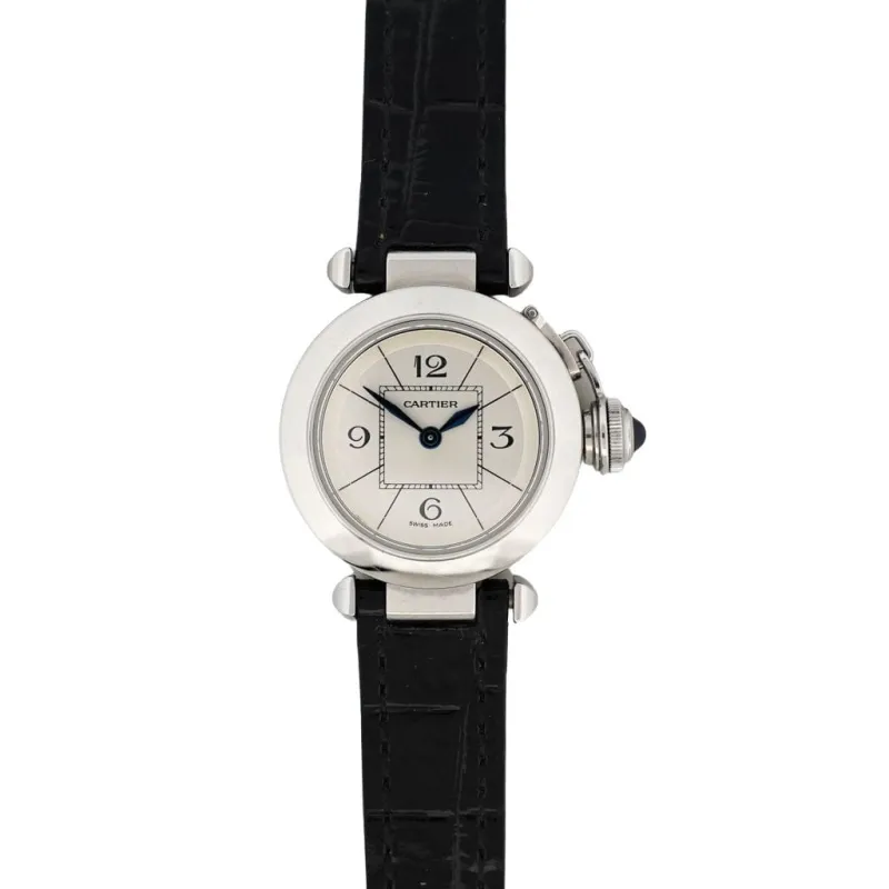 CARTIER - Montre Pasha Cadran arabe argenté - SM sold by 58 Facettes