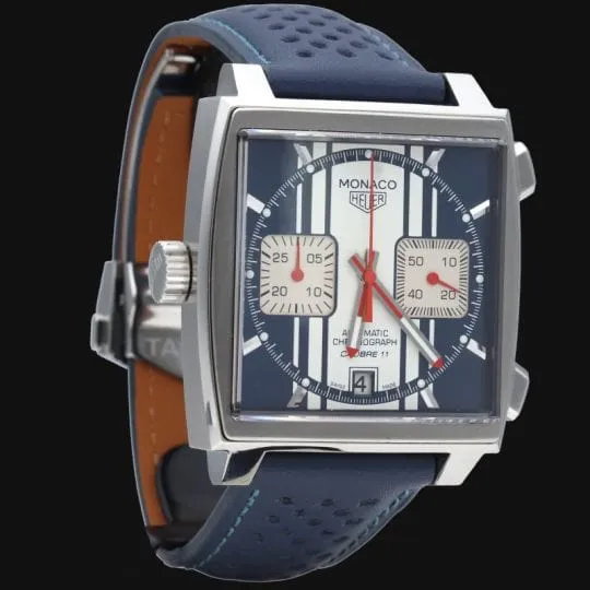 Montre Tag Heuer Monaco Chronographe Calibre 11 Steve McQueen sold by 58 Facettes product image thumbnail 5