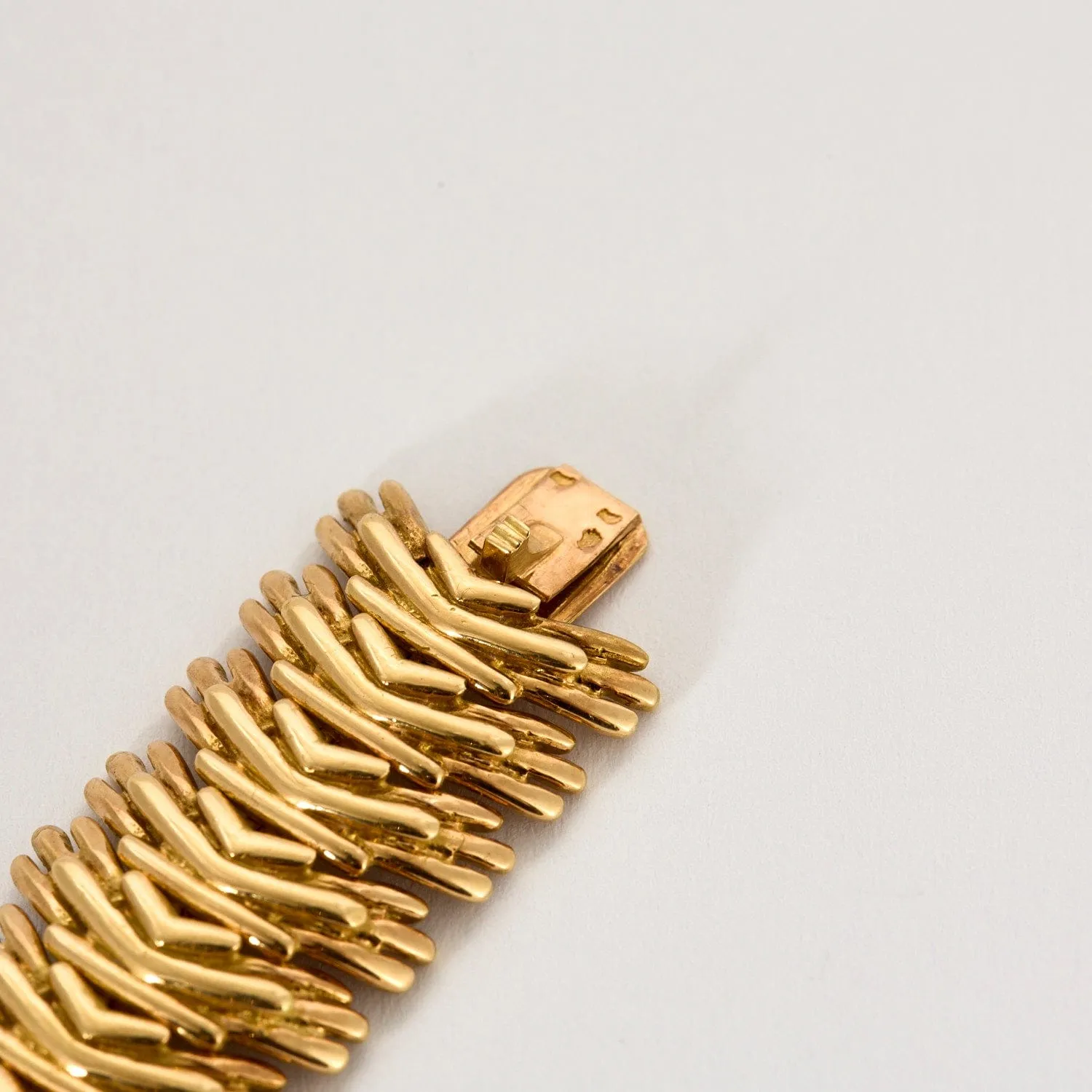 BOUCHERON - Bracelet en or jaune à maille épis sold by 58 Facettes product image thumbnail 5