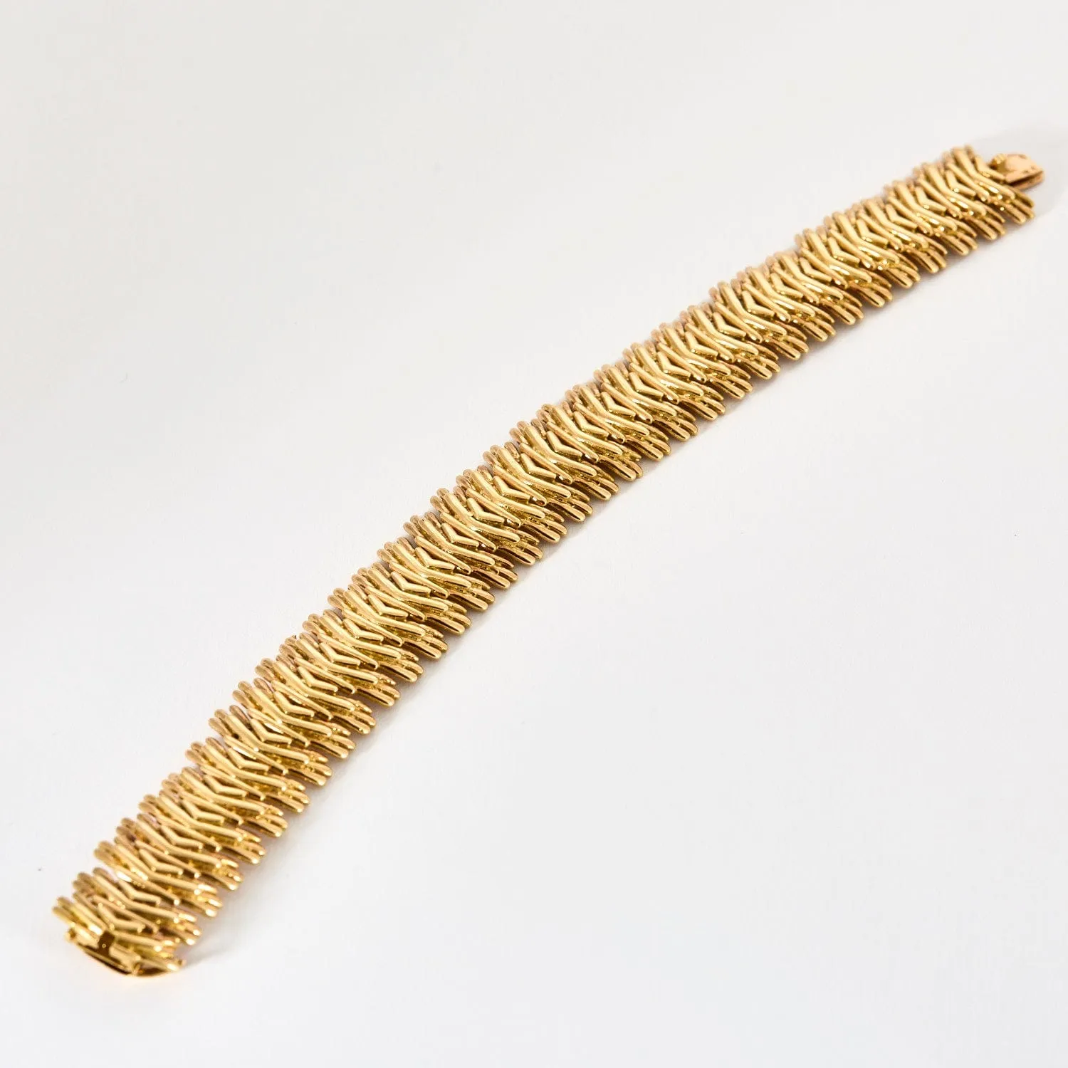 BOUCHERON - Bracelet en or jaune à maille épis sold by 58 Facettes product image thumbnail 3