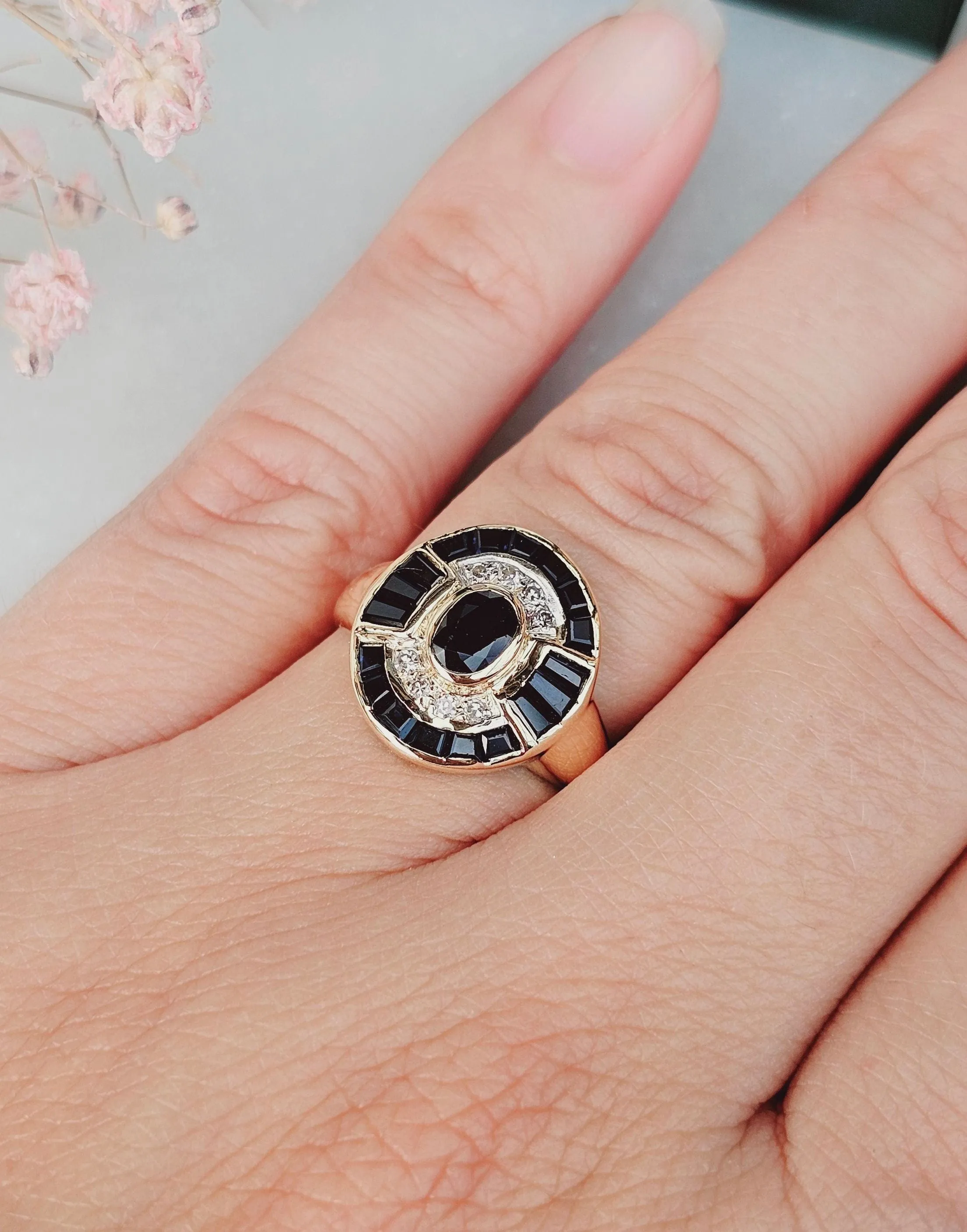 Bague Saphirs et Diamants sold by 58 Facettes product image thumbnail 2