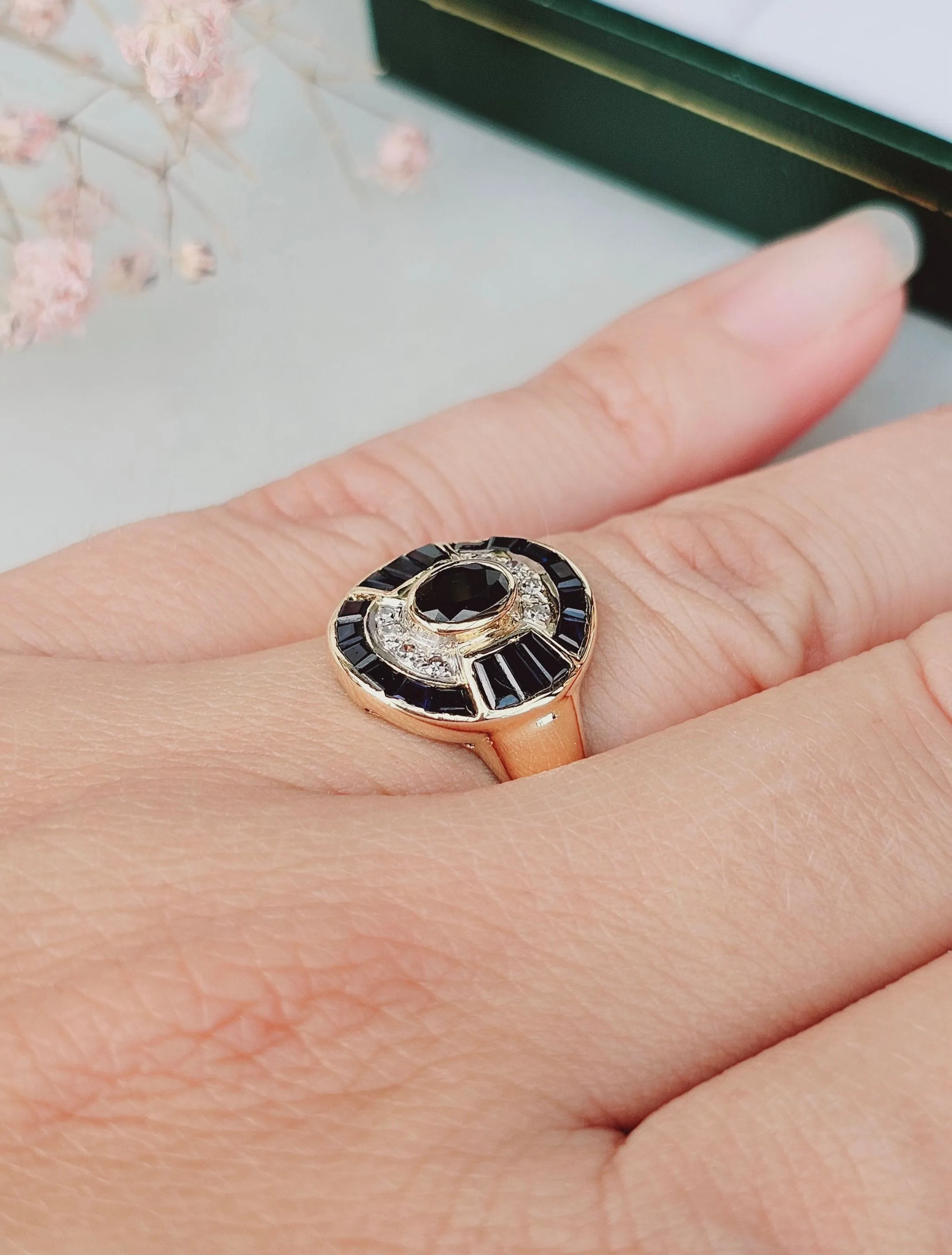 Bague Saphirs et Diamants sold by 58 Facettes product image thumbnail 5