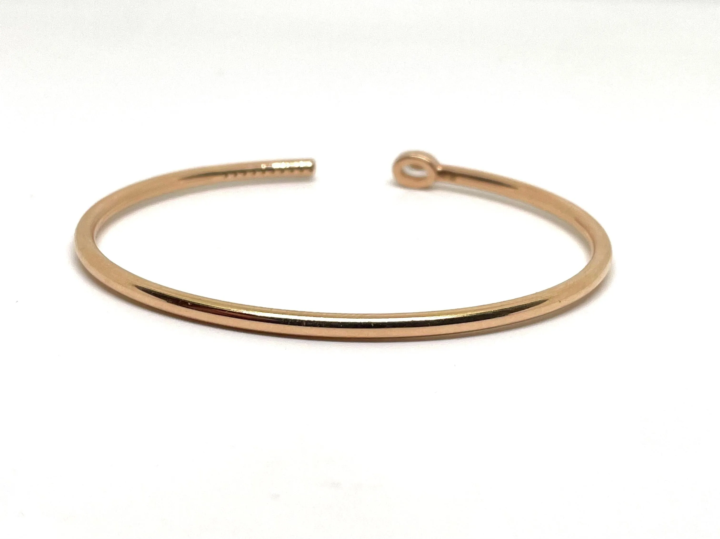 Bracelet jonc ouvert or rose et diamants sold by 58 Facettes product image thumbnail 4