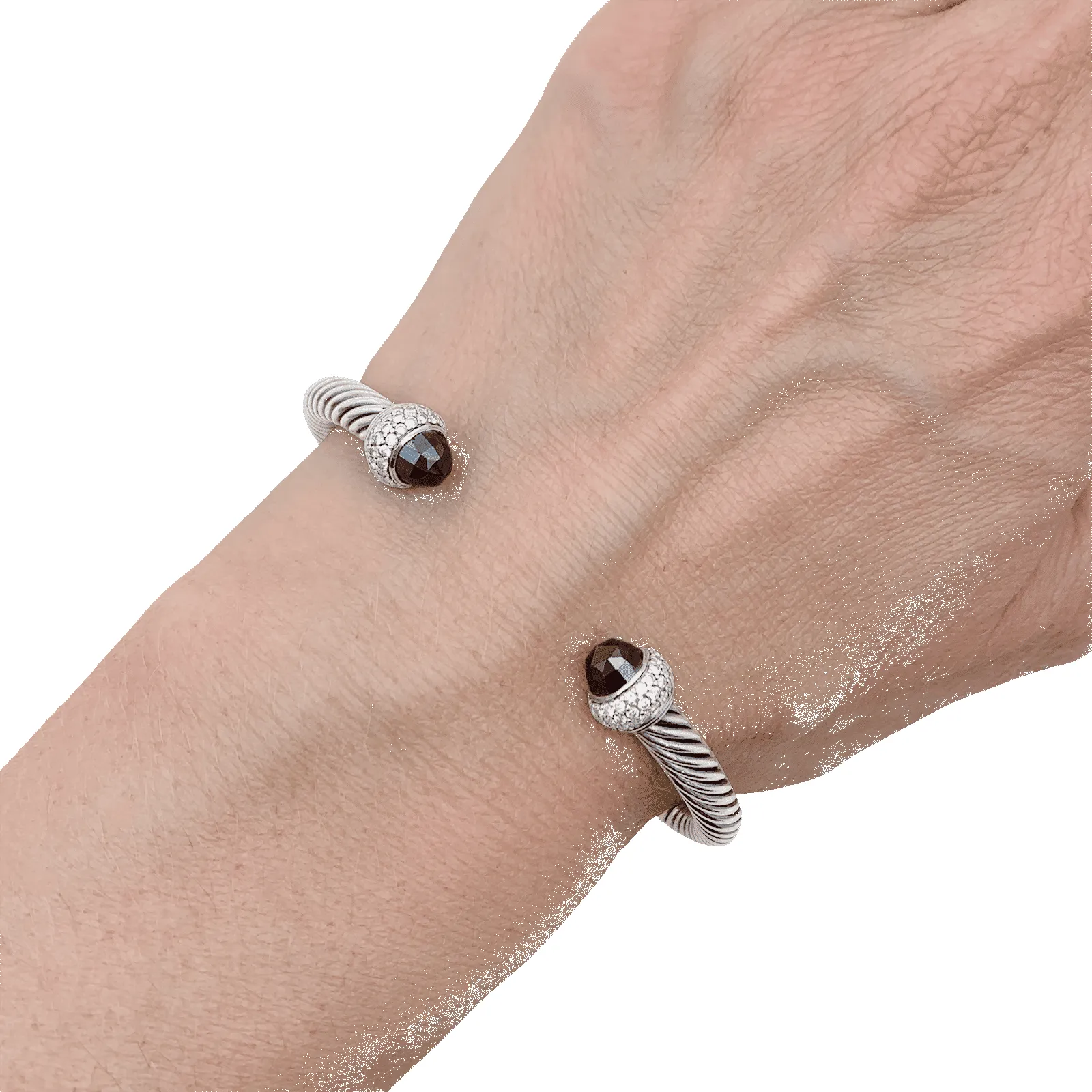 Bracelet David Yurman, "Cable Classic", argent, diamants, hématites. sold by 58 Facettes product image thumbnail 5