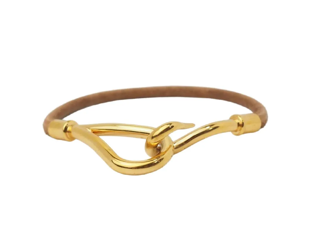 Bracelet Hermès Jumbo en plaqué or sold by 58 Facettes