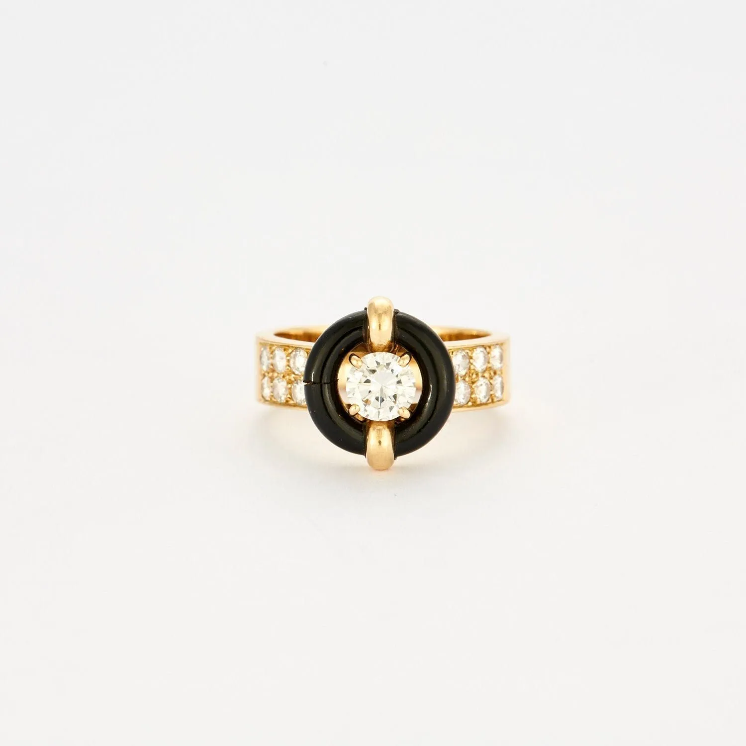 MAUBOUSSIN - BAGUE VINTAGE ONYX DIAMANTS sold by 58 Facettes product image thumbnail 4