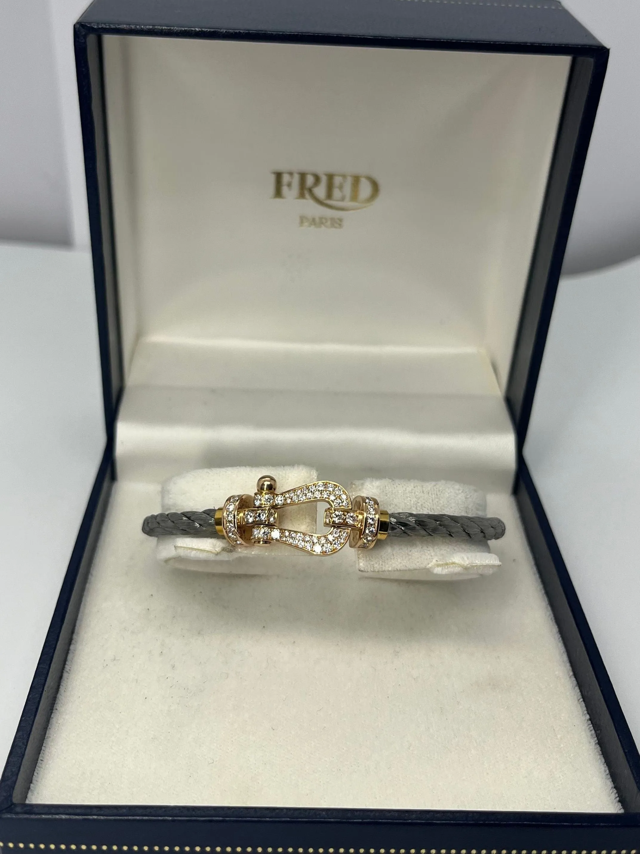 Bracelet Fred Force 10 or rose et diamants Grand Modèle sold by 58 Facettes product image thumbnail 2