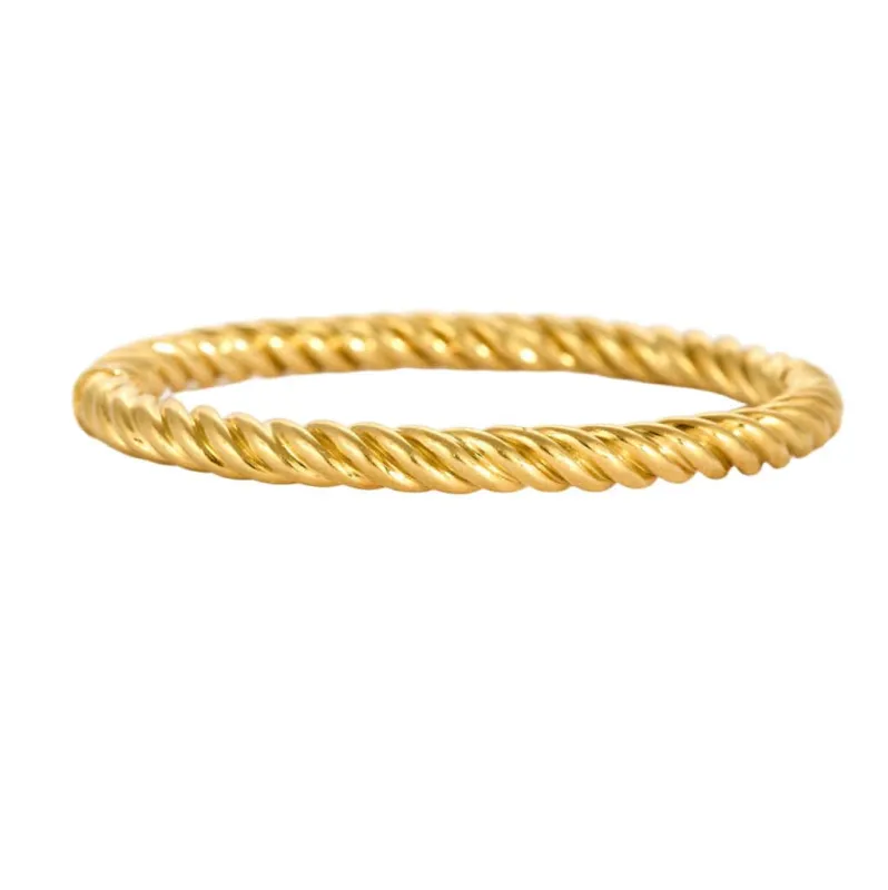 Bracelet torsadé en or jaune sold by 58 Facettes
