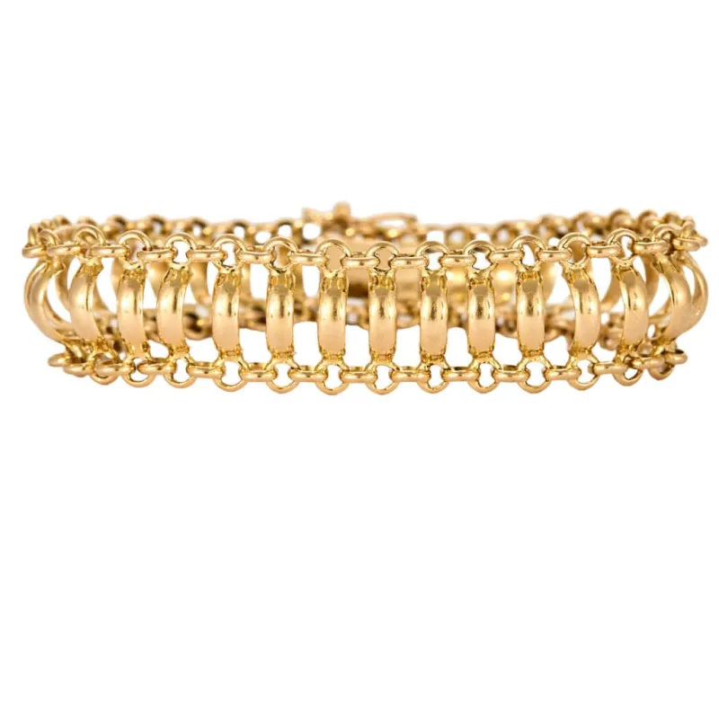 Bracelet or jaune à maille fantaisie sold by 58 Facettes