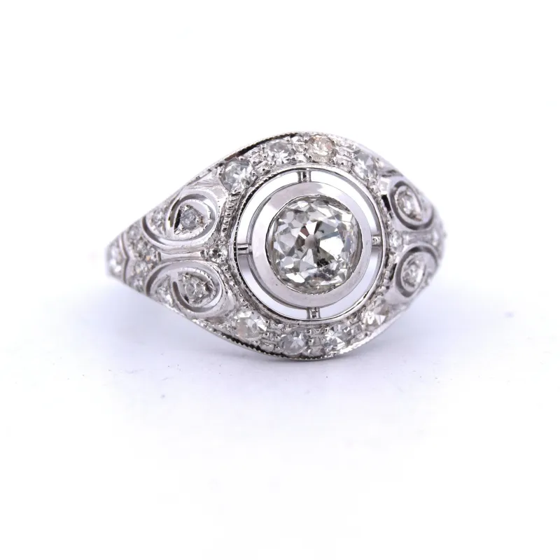 Bague Liberty en or blanc - diamant sold by 58 Facettes
